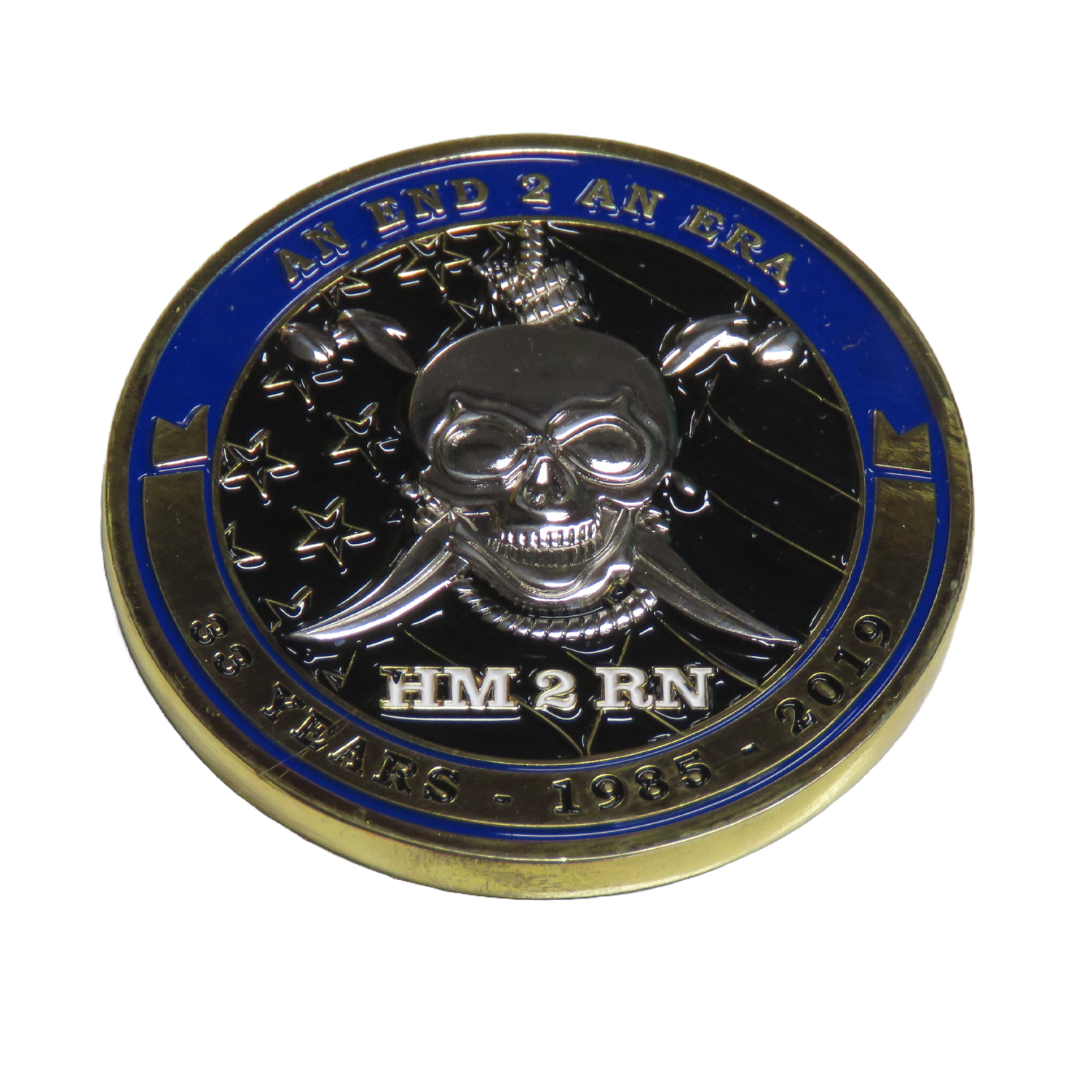 U.S. Navy HM2 RN Presented by CDR Chris Niles Challenge Coin