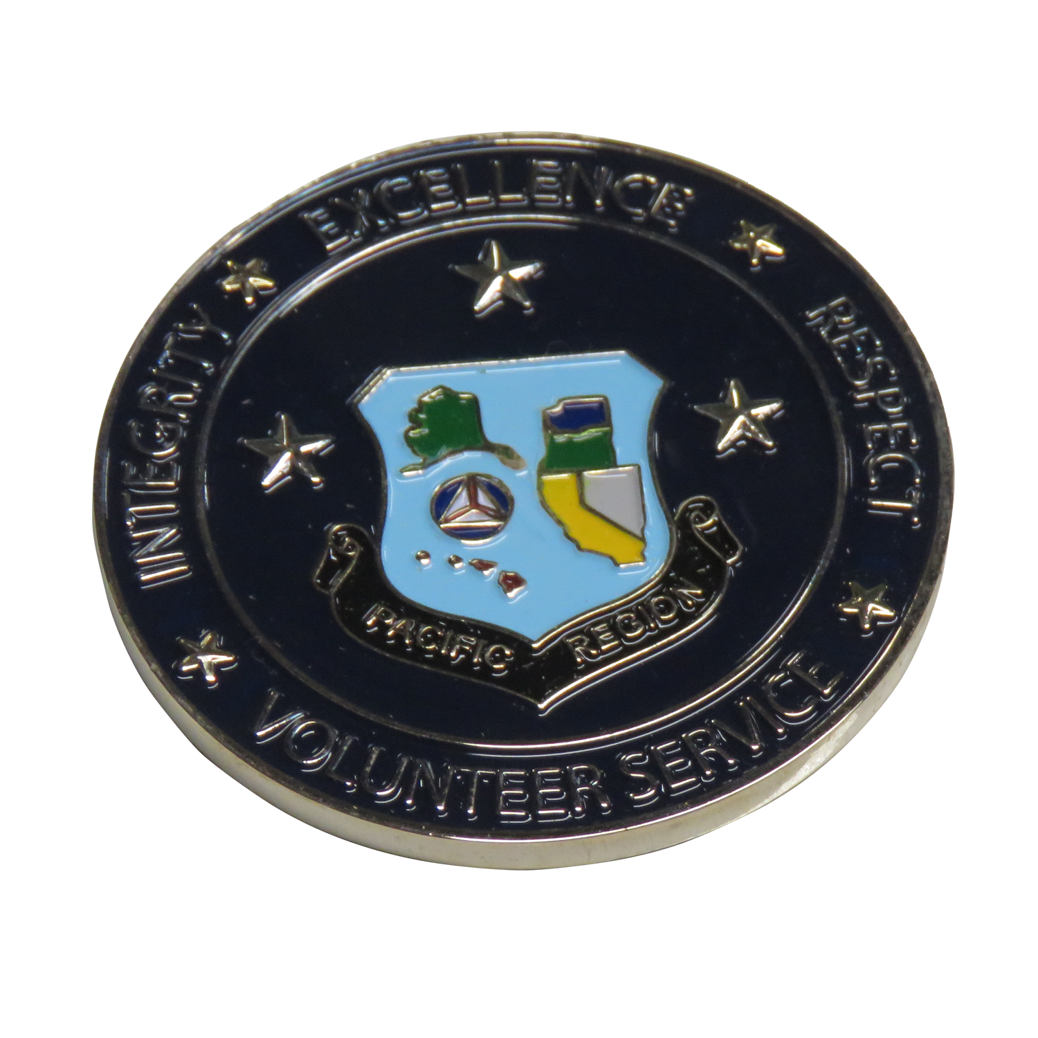 Pacific Region Volunteer Services Challenge Coin