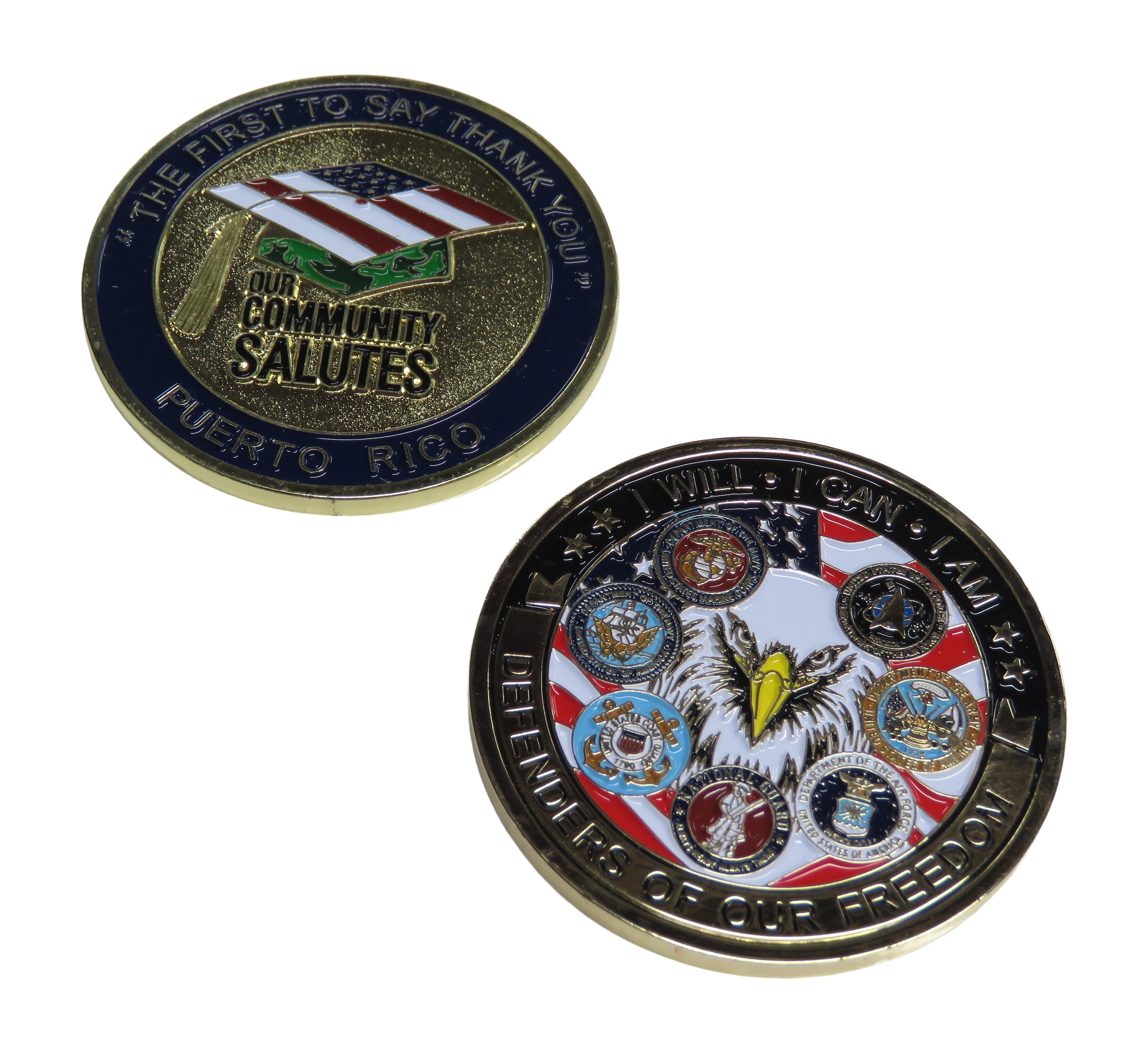 Puerto Rico Our Community Salutes Veterans Challenge Coin