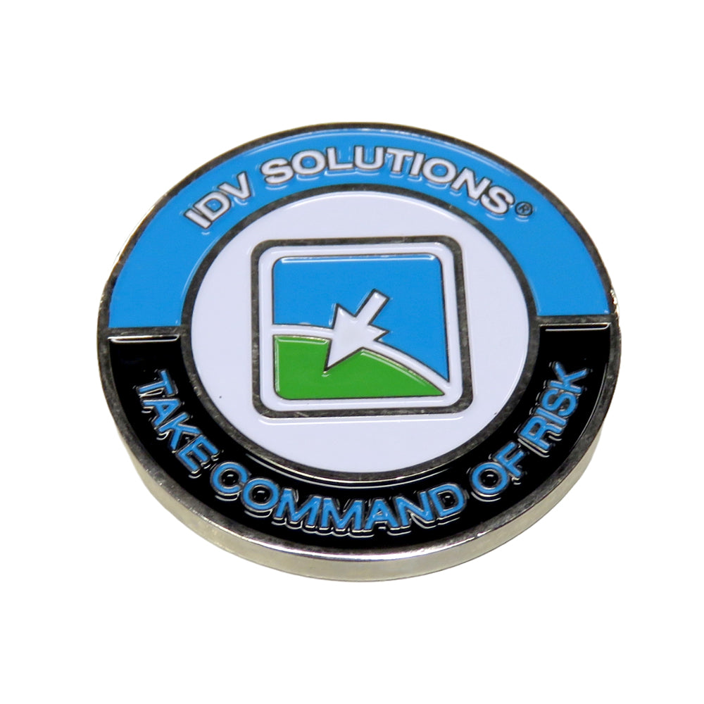 Visual Command Center IDV Solutions Challenge Coin