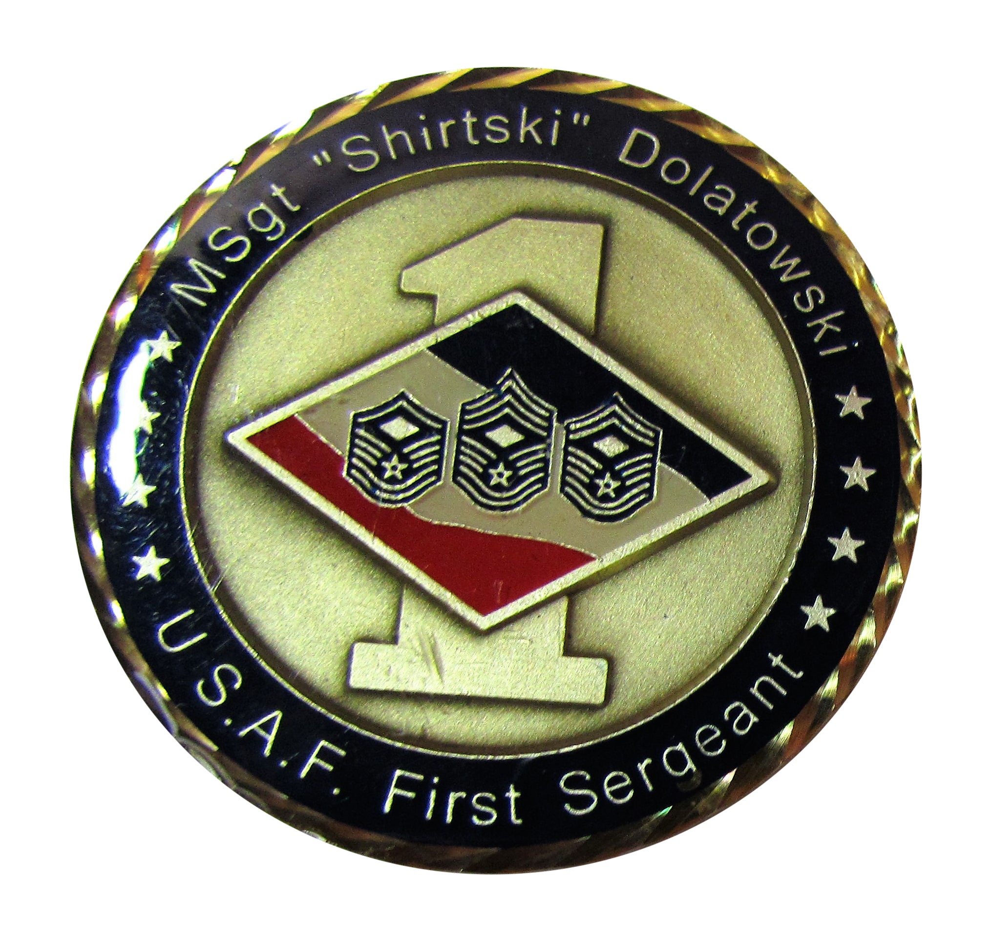 USAF Master Sergeant Shirtski Dolatowski Challenge Coin