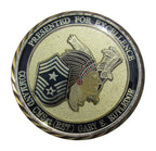 USAF Command CMSgt. (Ret.) Gary E. Rutledge 39 Years of Service Challenge Coin
