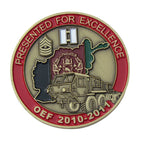 212th Transportation Company Lighting Carries Thunder Rolls Challenge Coin