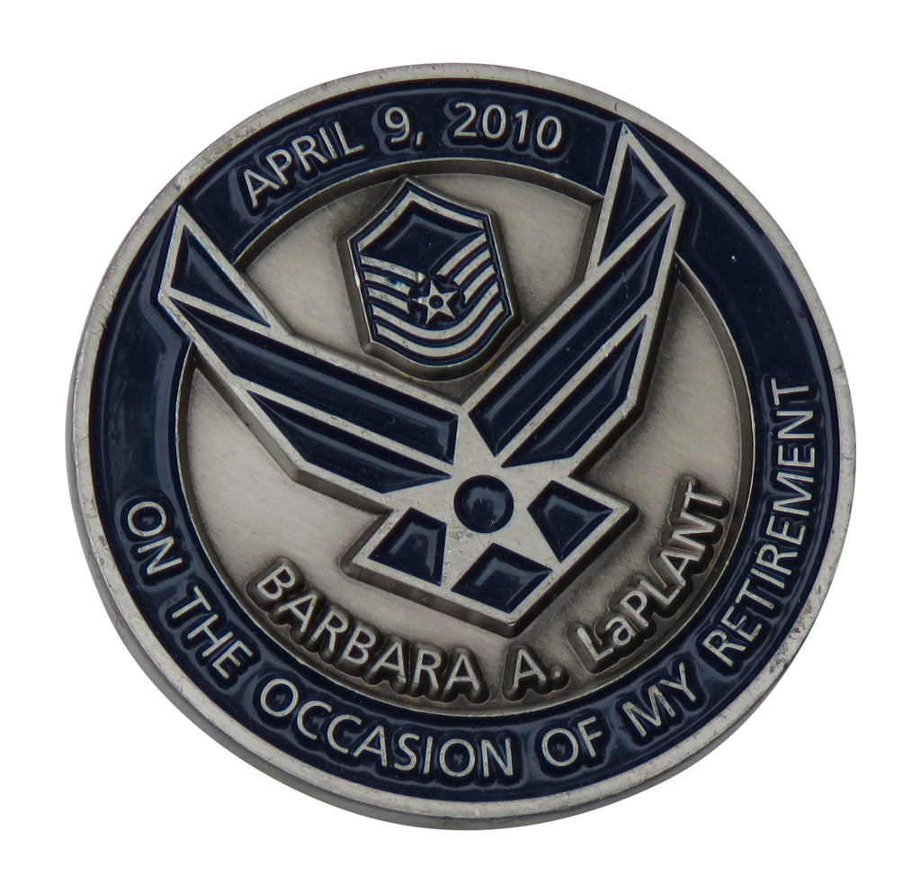 USAF April 09, 2010 Barbara A.Laplant Challenge Coin