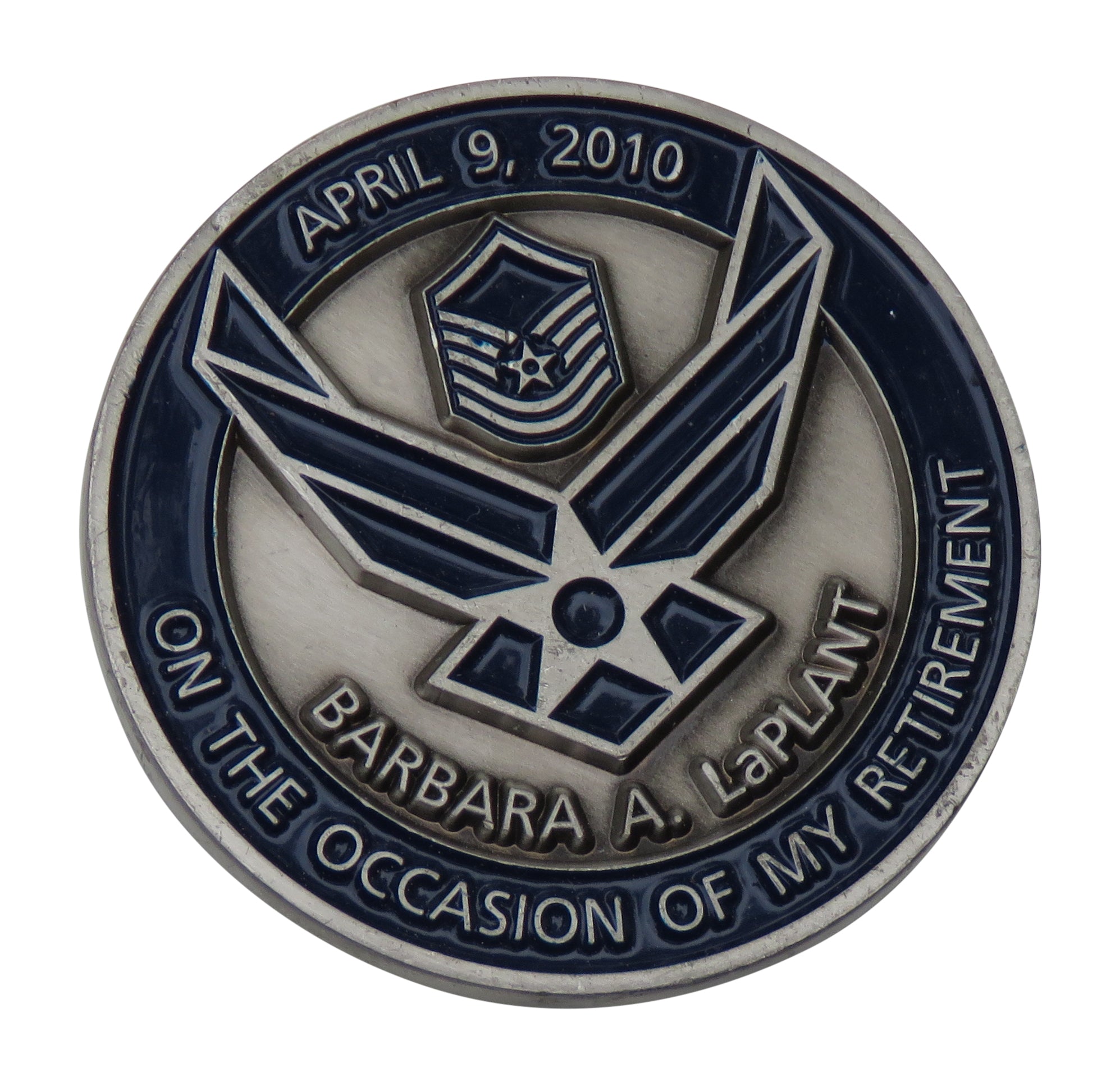 USAF April 09, 2010 Barbara A.Laplant Challenge Coin