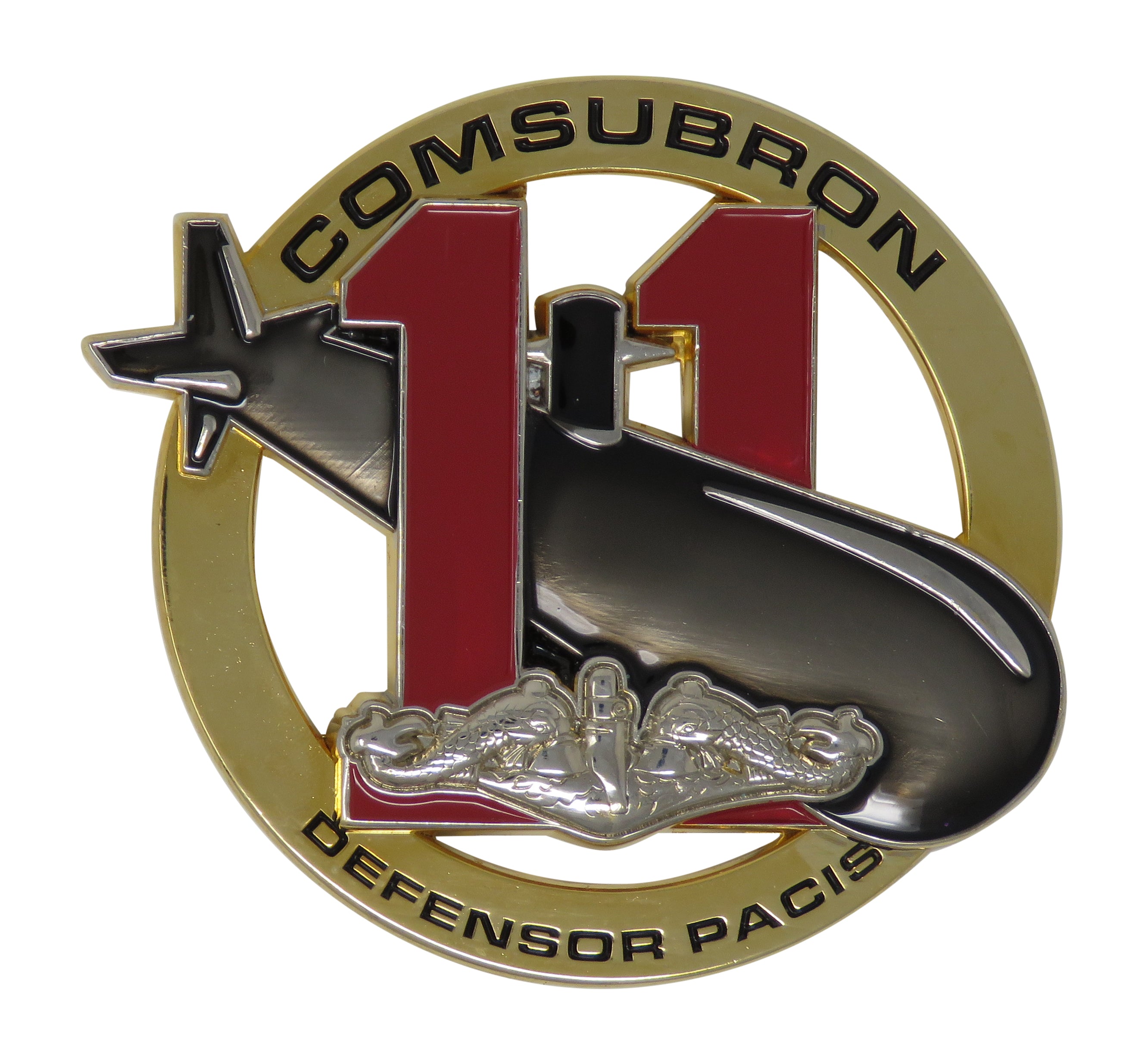 US Navy COMSUBRON Defensor Pacis, Deckplate Leadership Challenge Coin