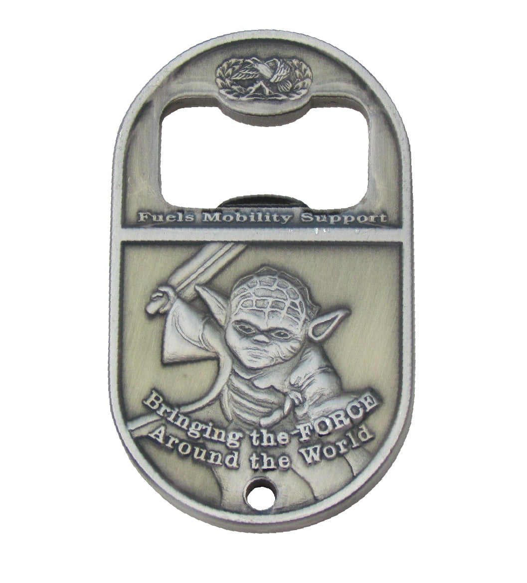 US Air Force Fuels Mobility Support  Bottle Opener Challenge Coin