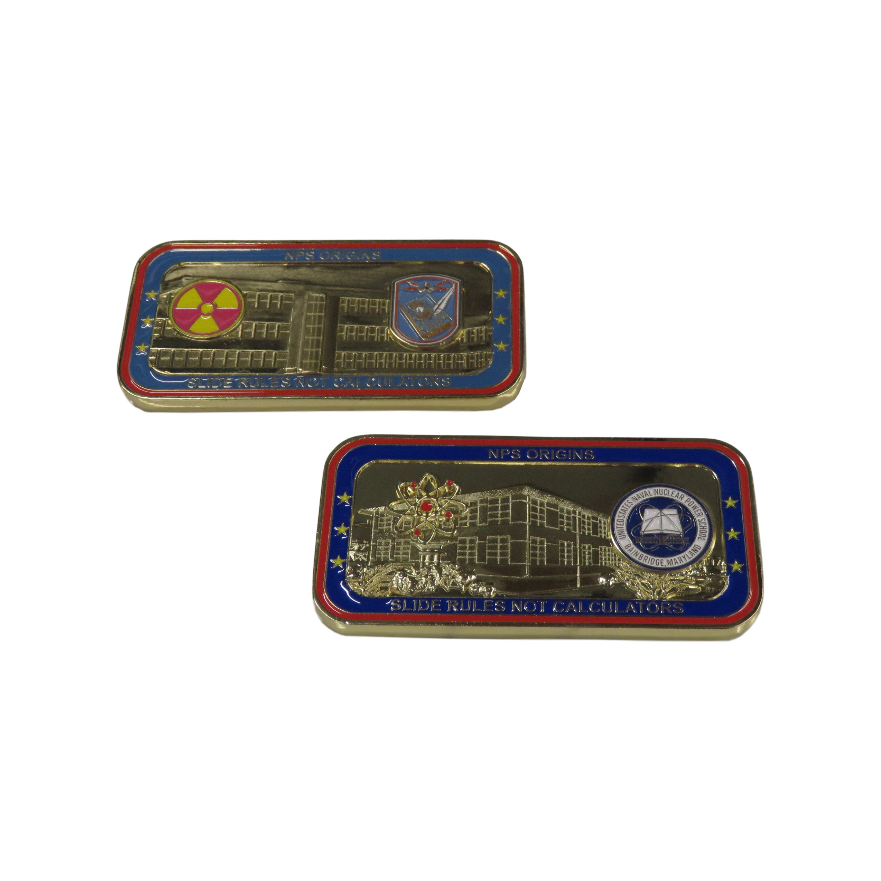 NPS Origins Slide Rules not Calculators Challenge Coin