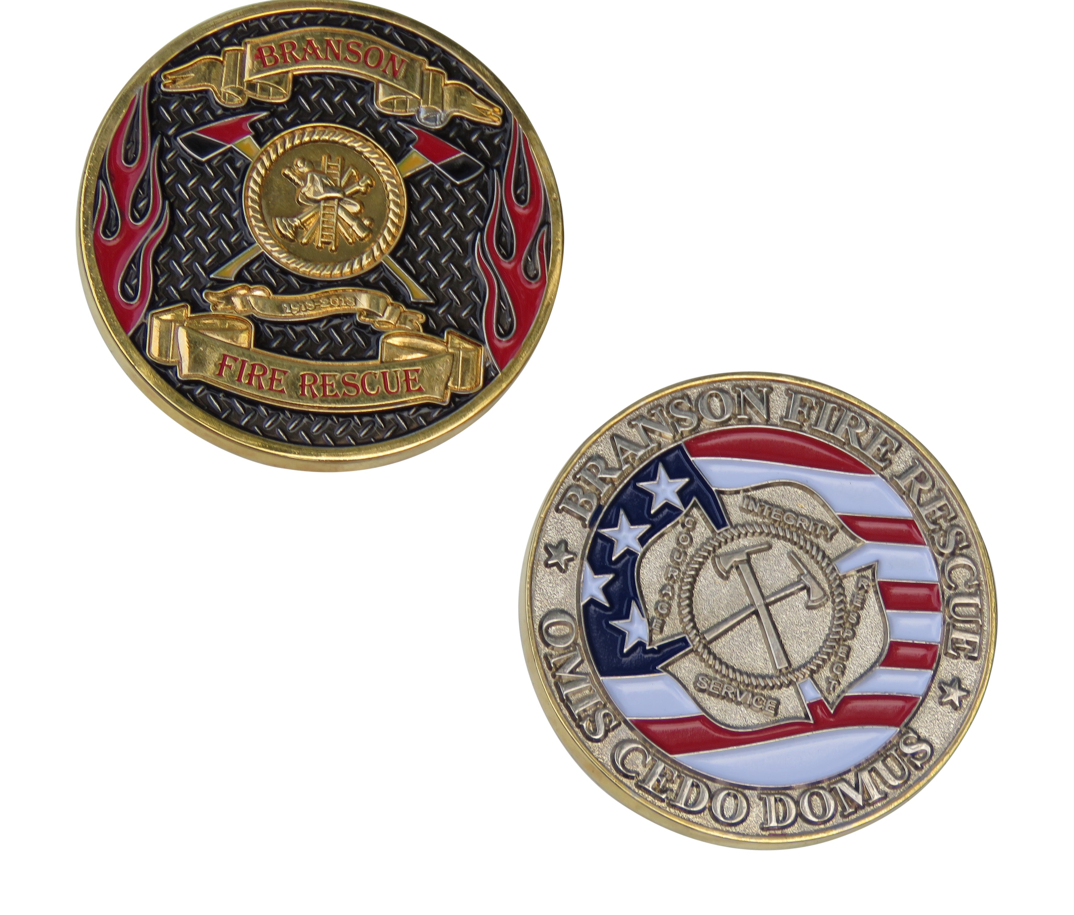 Branson Fire Rescue, OMIS CEDO DOMUS Challenge Coin