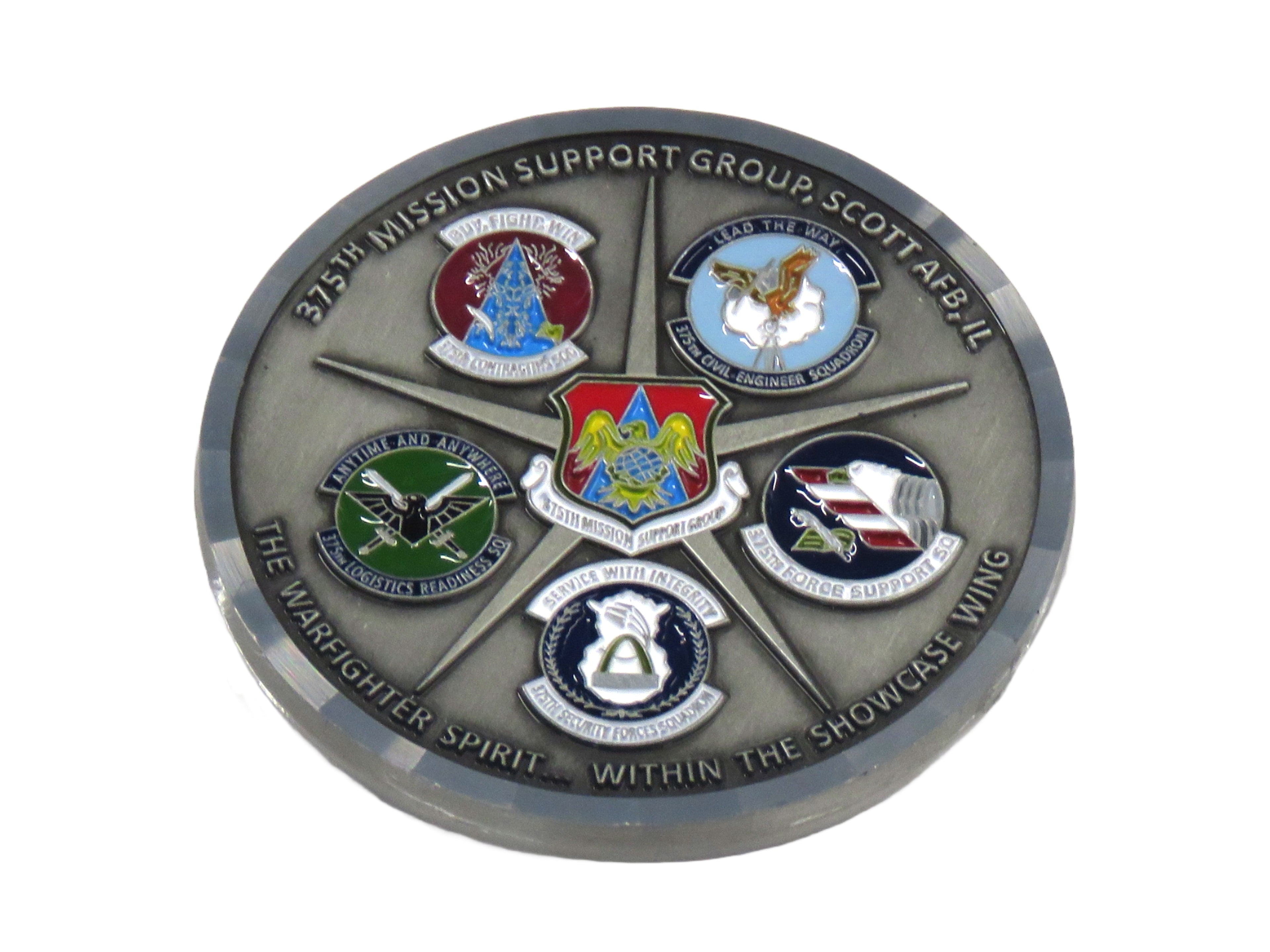 375th Mission Support Group Scott AFB IL Challenge Coin