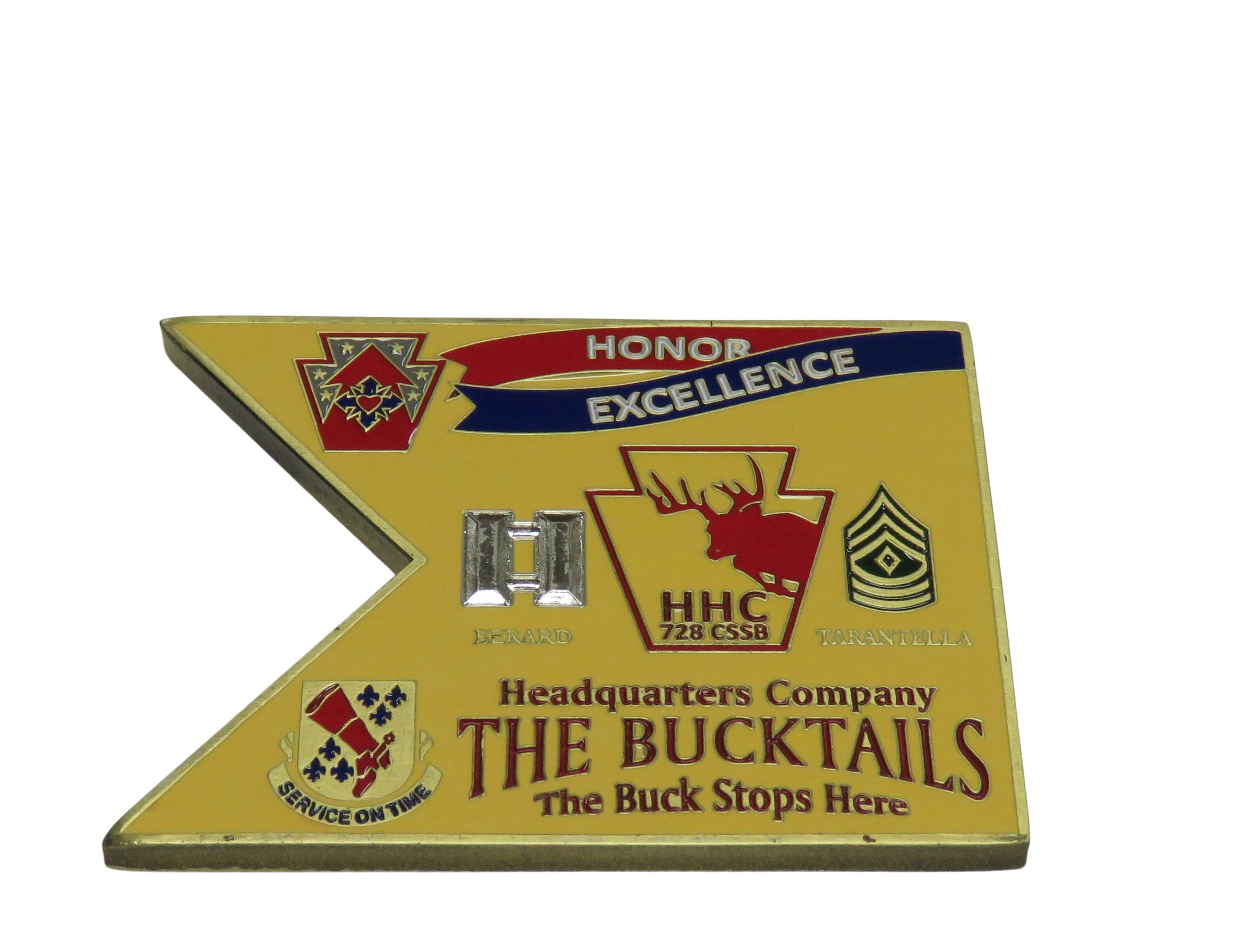 728 HQ Lock Haven PA The Bucktails Challenge Coin