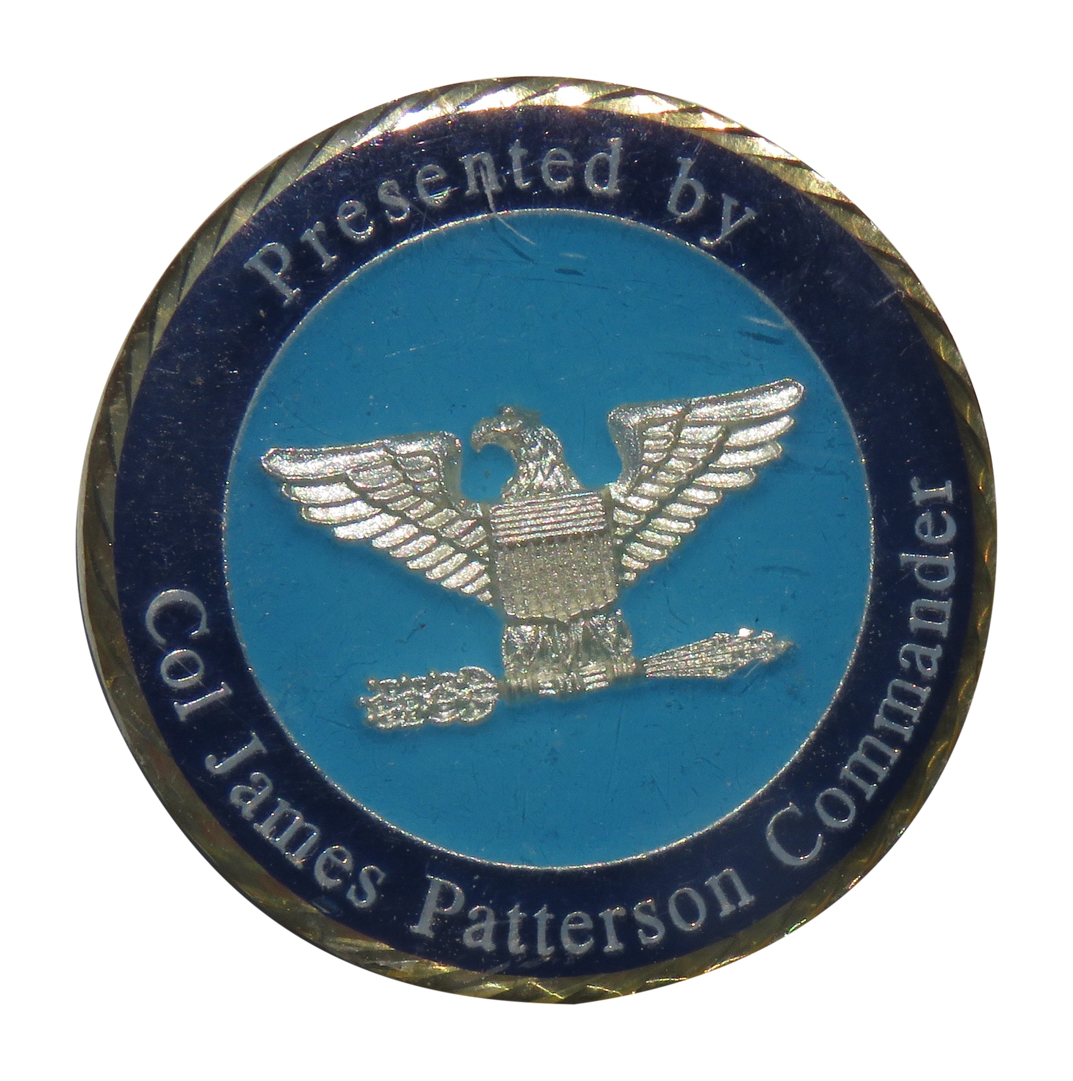 US Air Force Presented By Col James Patterson Commander Challenge Coin