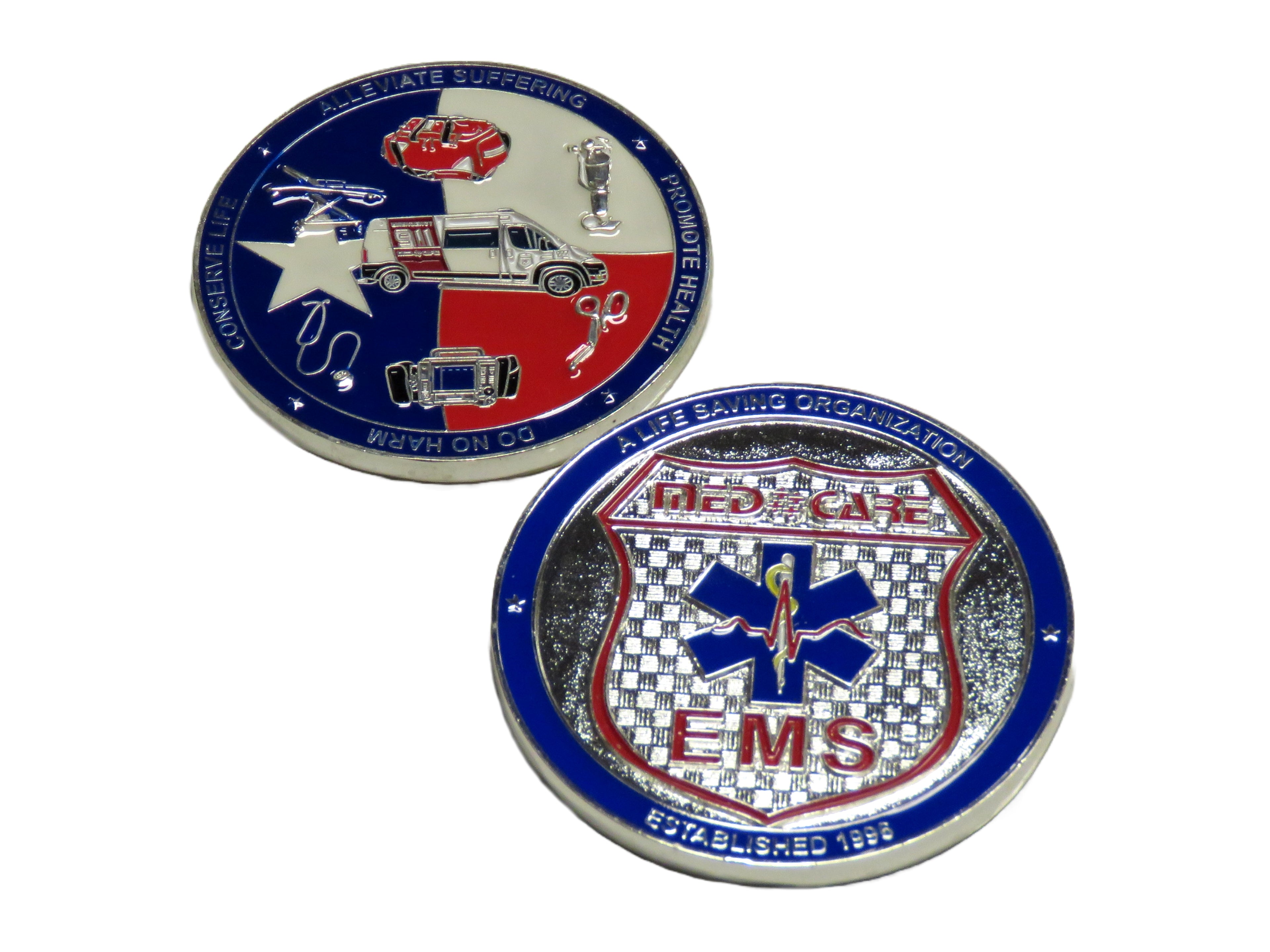 Med Care EMS Established 1996 Challenge Coin