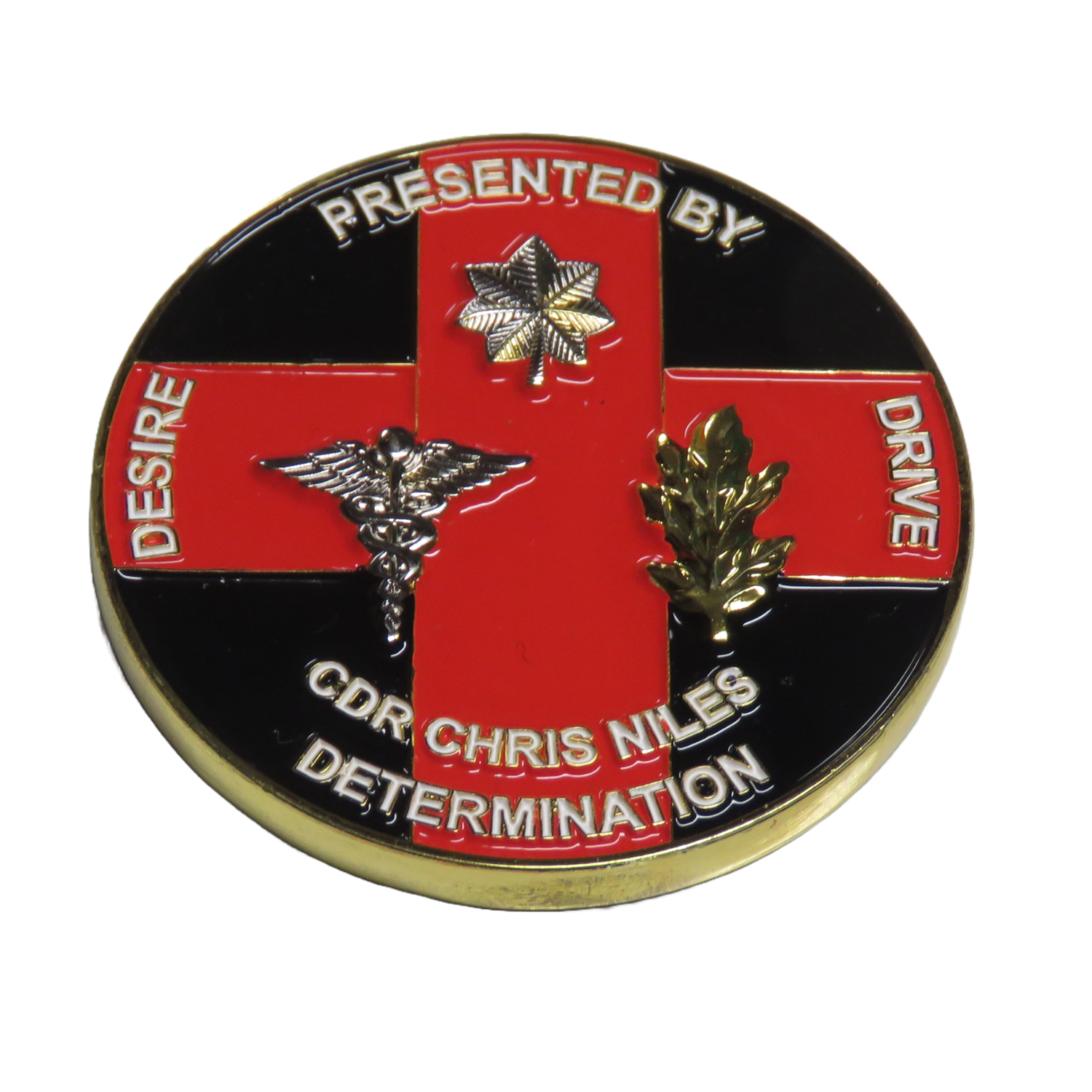 U.S. Navy HM2 RN Presented by CDR Chris Niles Challenge Coin