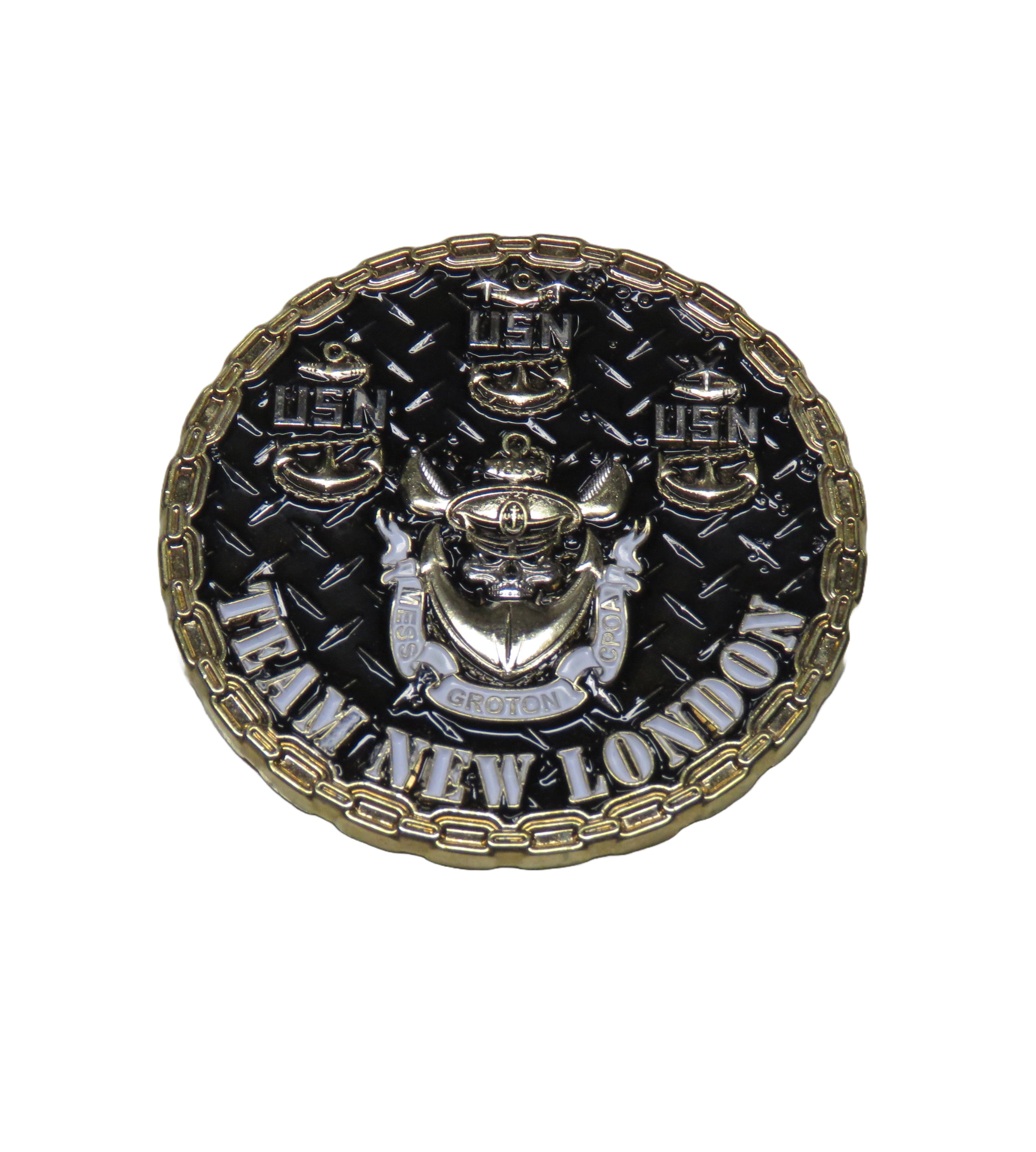 U.S. Navy CPOA Team New London Challenge Coin