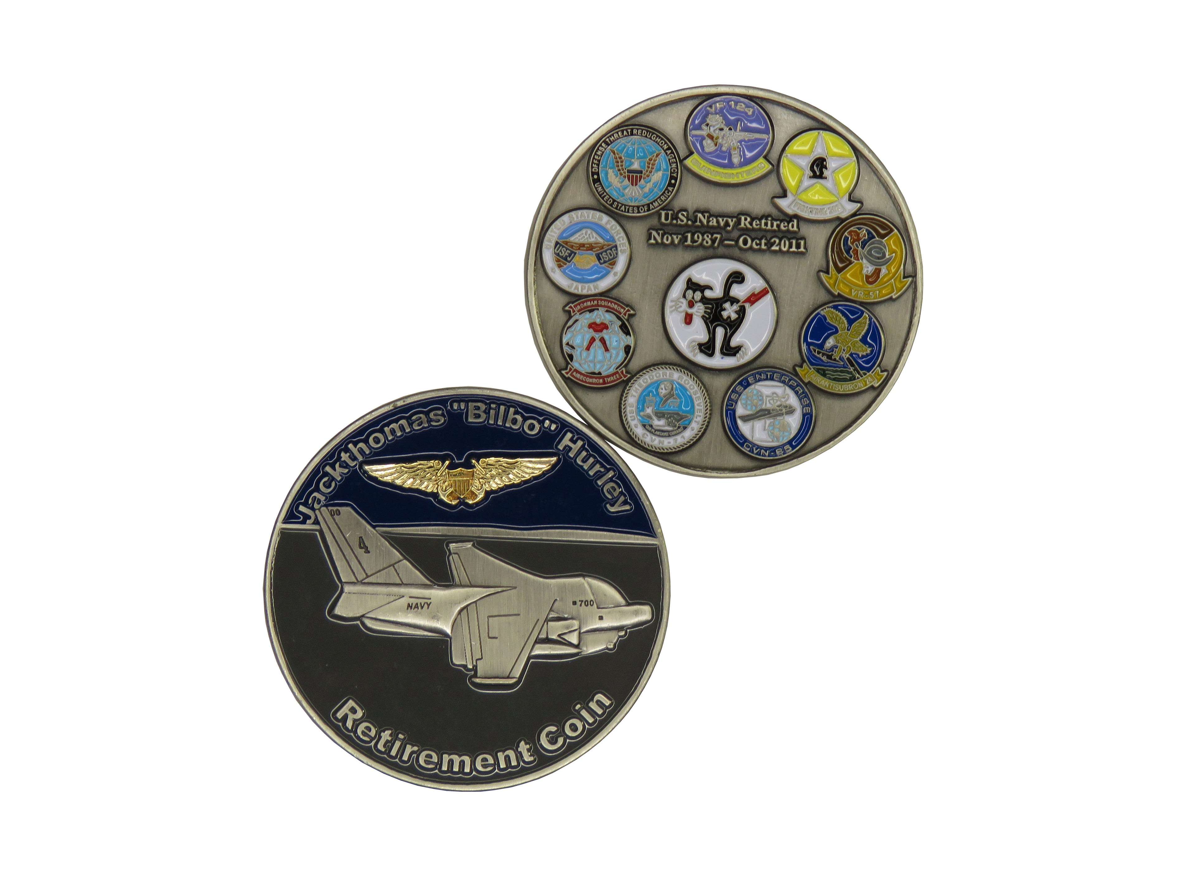 Jack Thomas "Bilbo" Hurley Retirement Challenge Coin