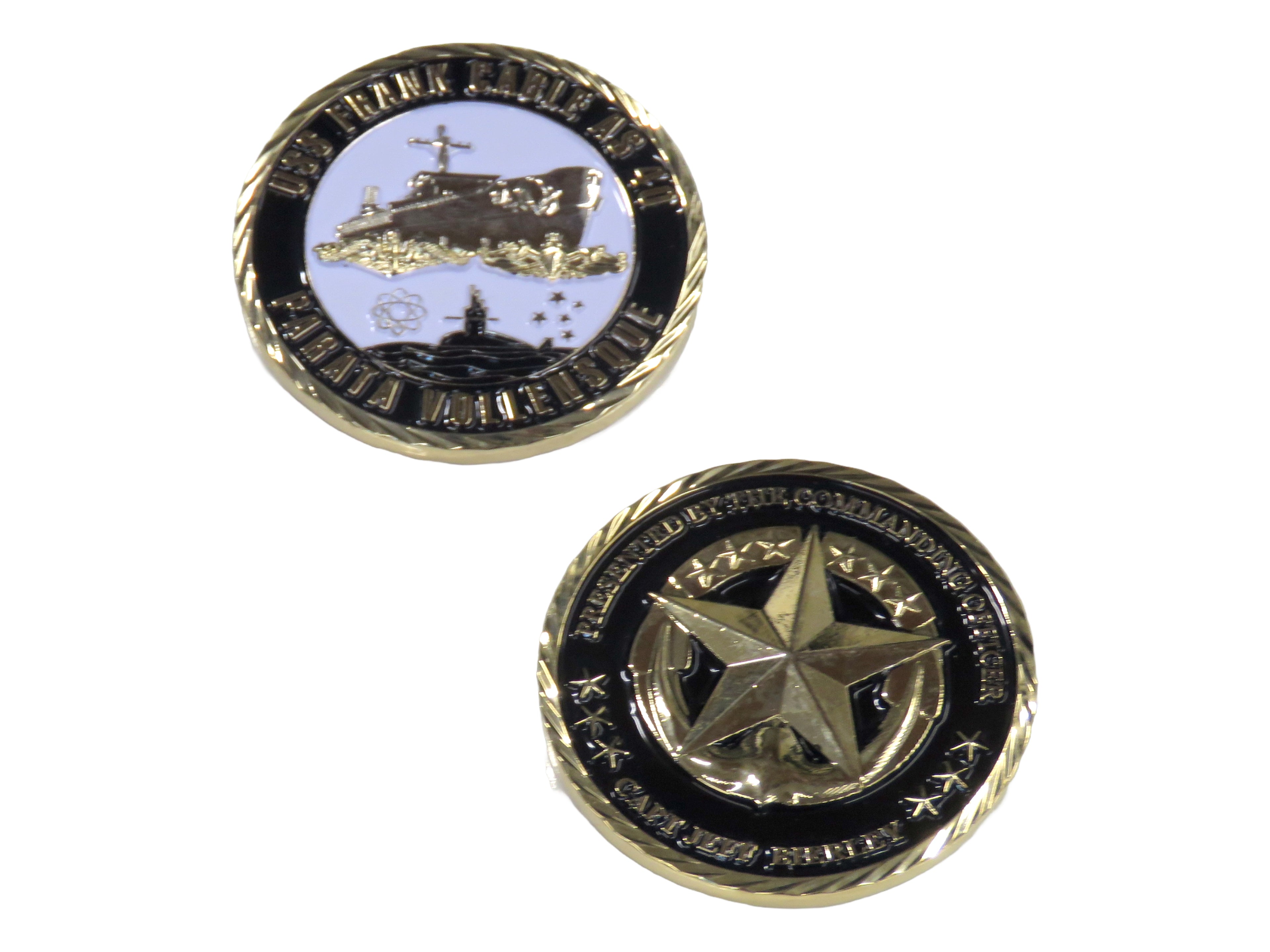 USS Frank Cable AS 40 Capt Jeff Bierley Challenge Coin