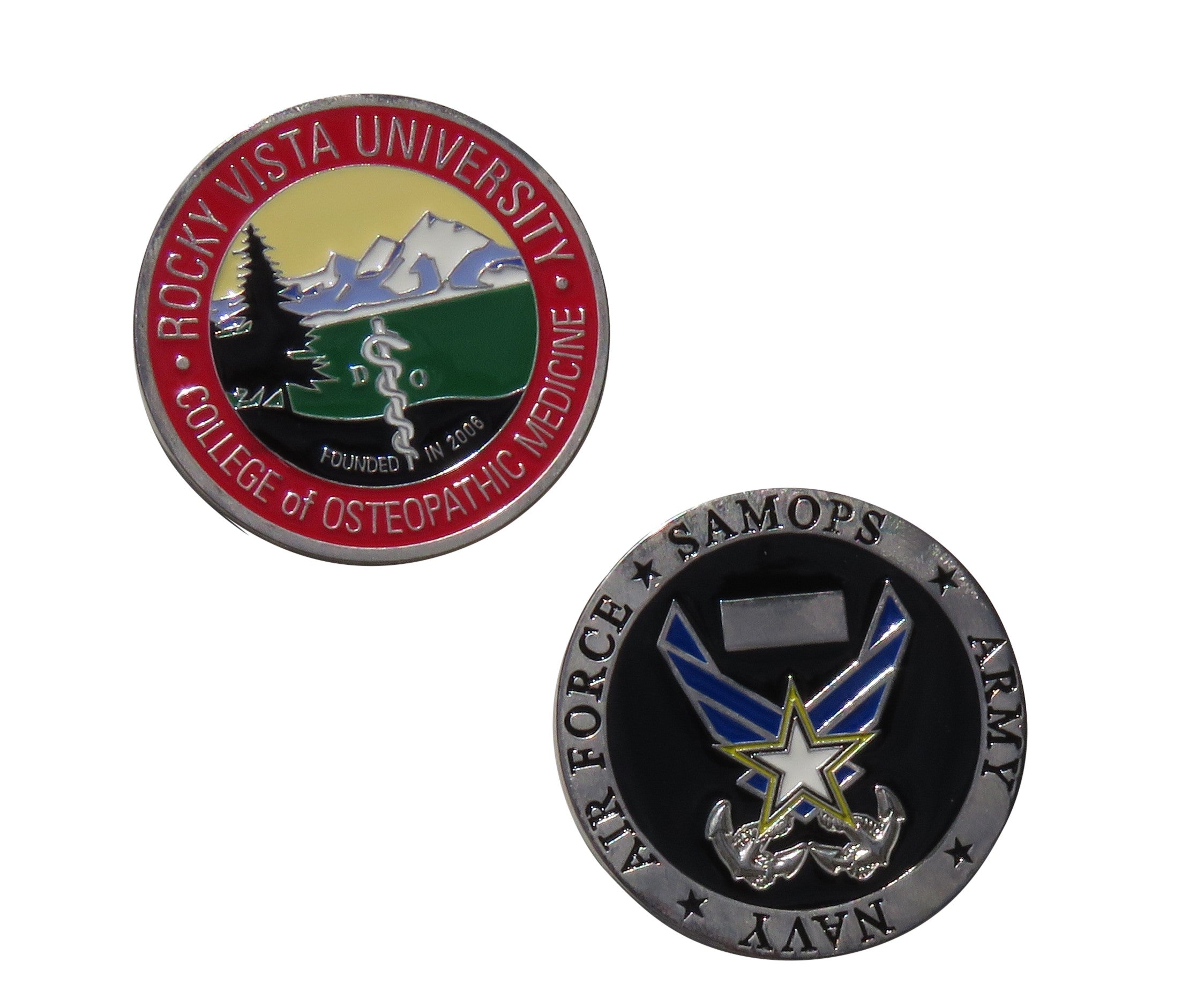 Rocky Vista University College Osteopathic Medicine Challenge Coin