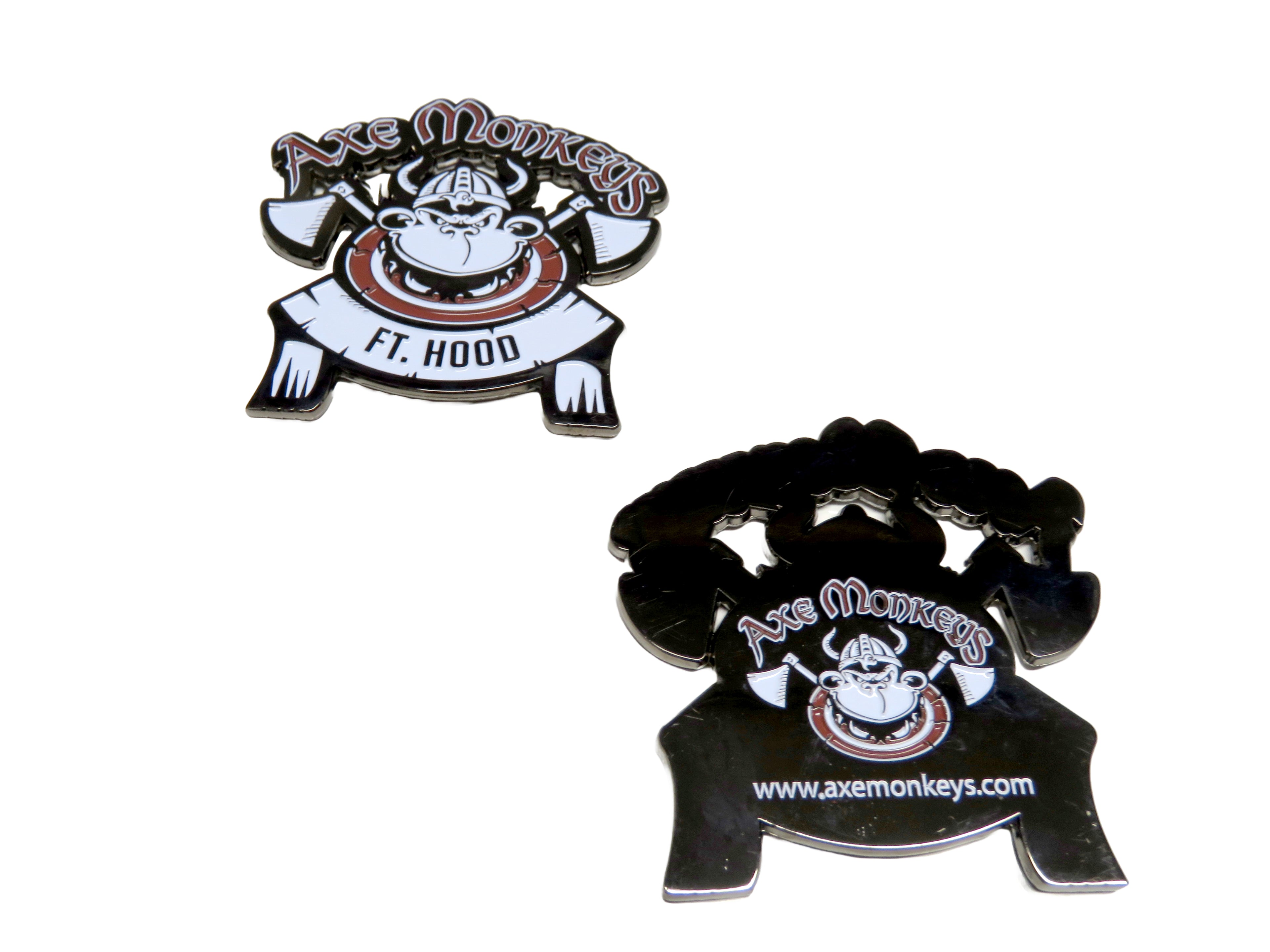 Axe Monkeys Fort Hood Challenge Coin