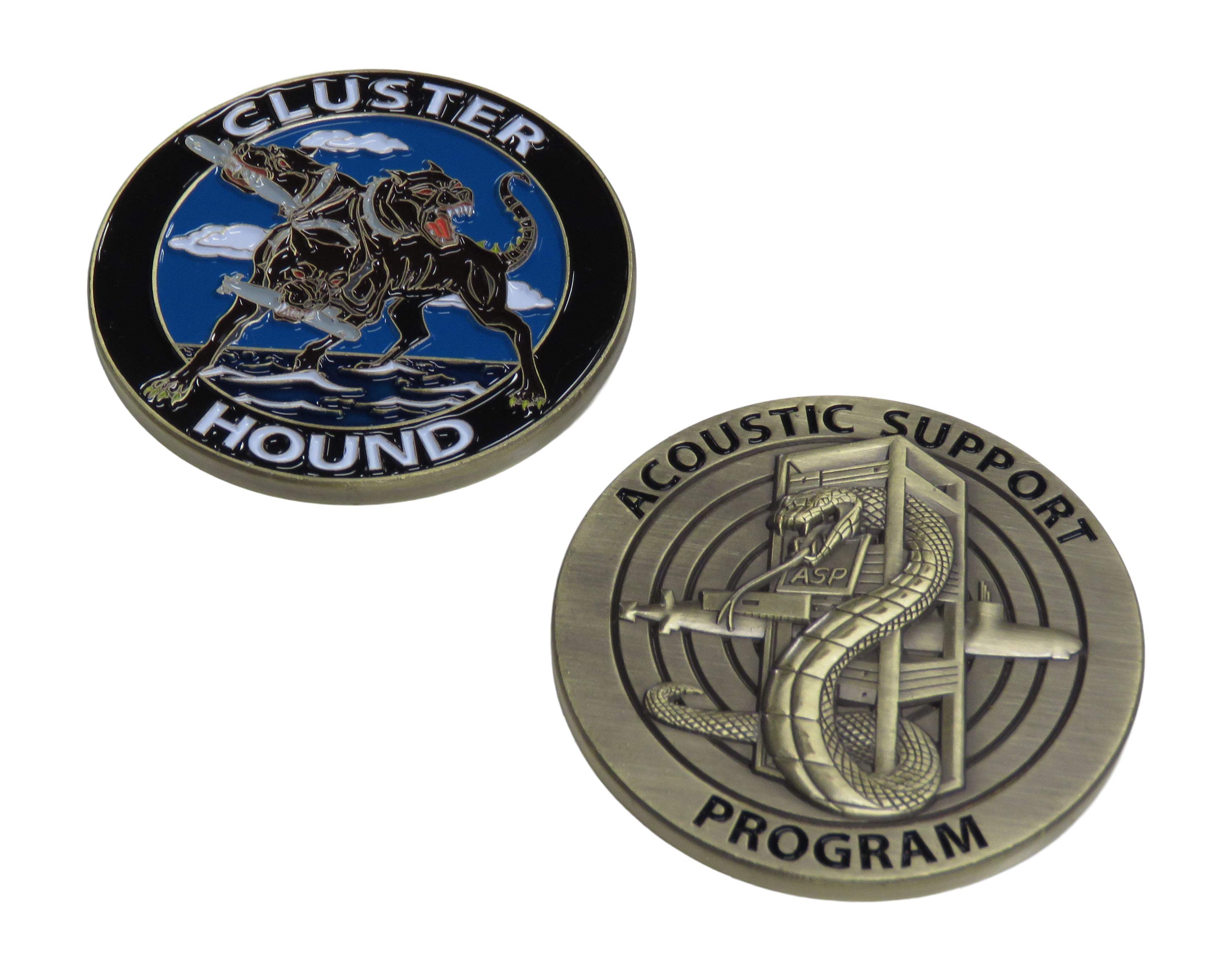 Acoustic Support Program Cluster Hound Challenge Coin