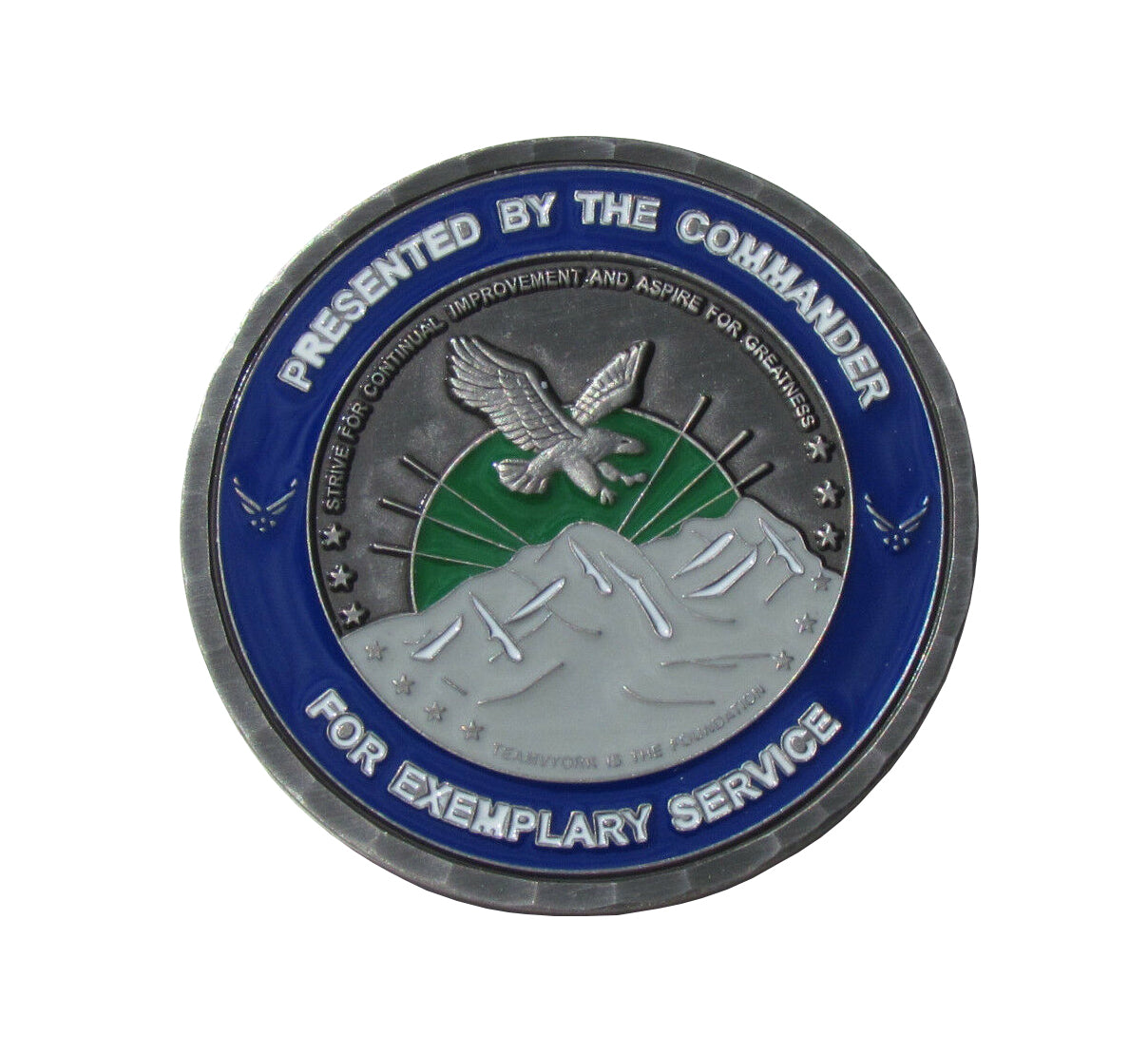 21st Mission Support Group Heartbeat of Team Pete Challenge coin