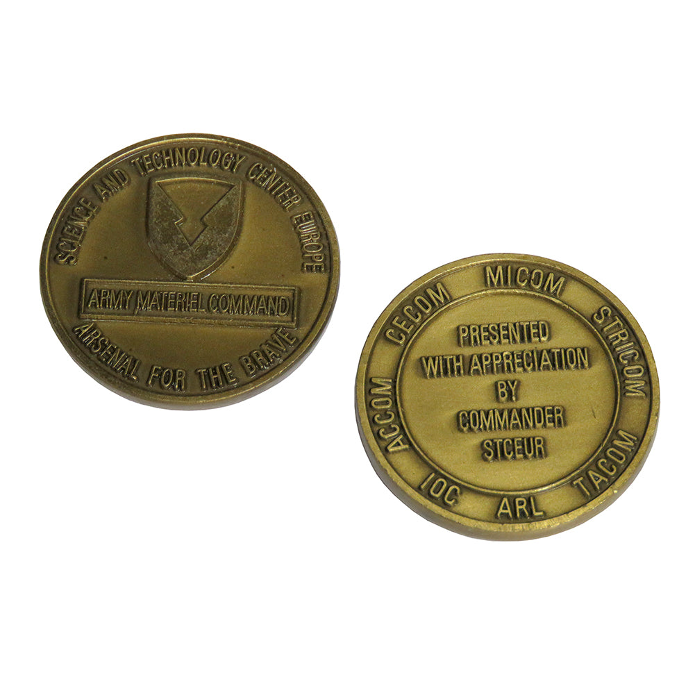 Science and Technology Center Europe Army Materiel Command Challenge Coin