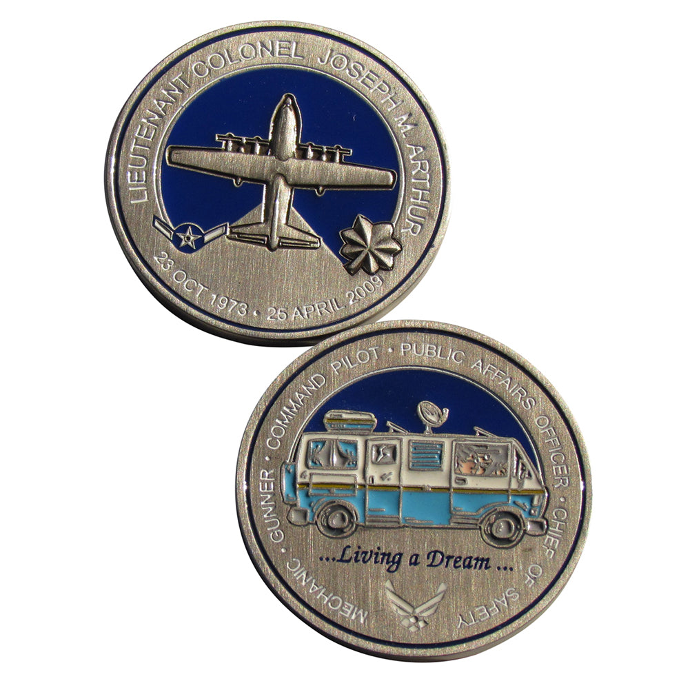 US Air Force Lieutenant Colonel Joseph M.Arthur Challenge Coin
