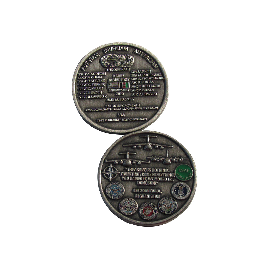 The Originals Kabul  Aerial Port Challenge Coin