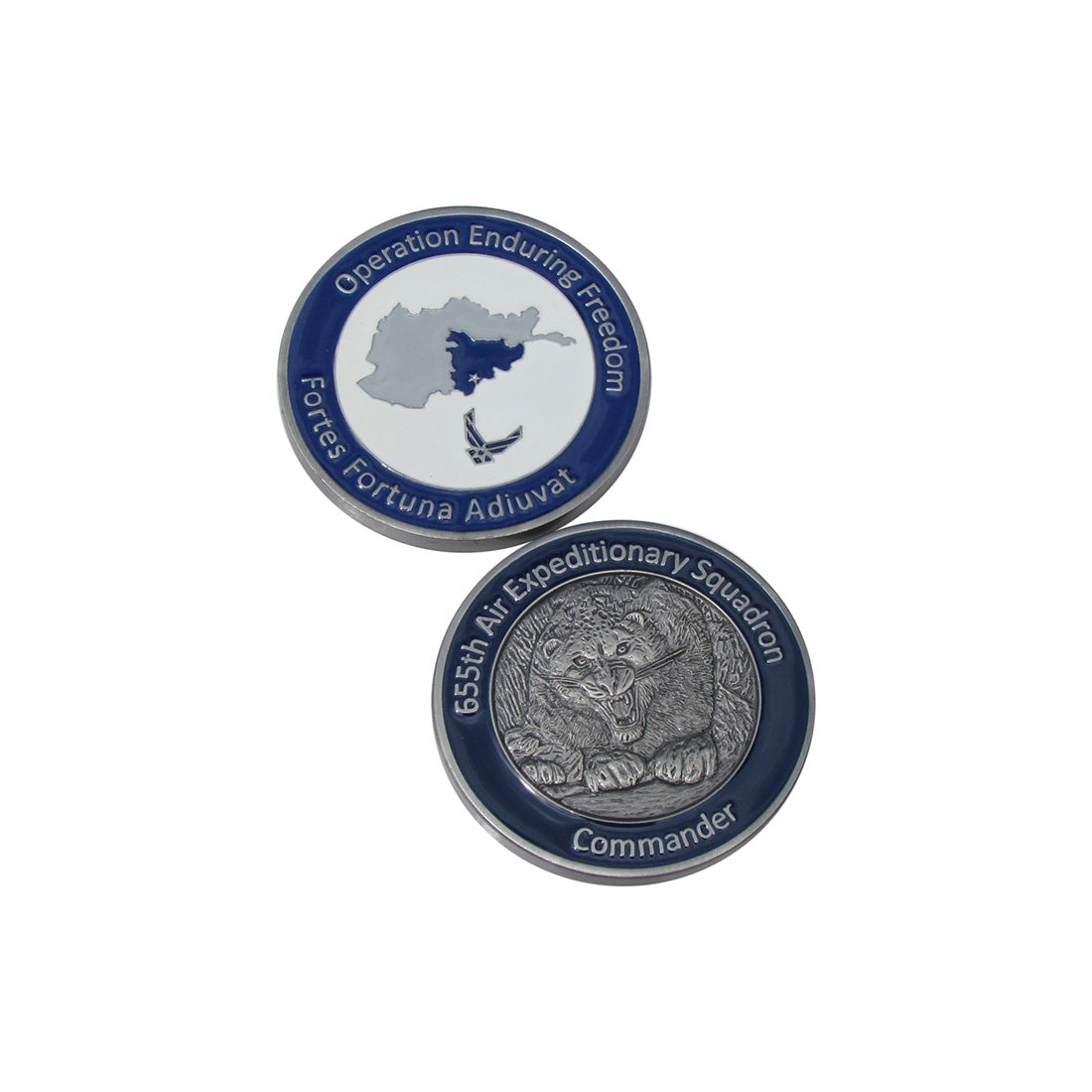 Operation Enduring Freedom Fortes Fortuna Adiuvat Challenge Coin