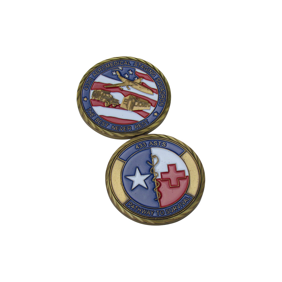 USAF 433rd Aeromedical Staging Squadron Challenge Coin