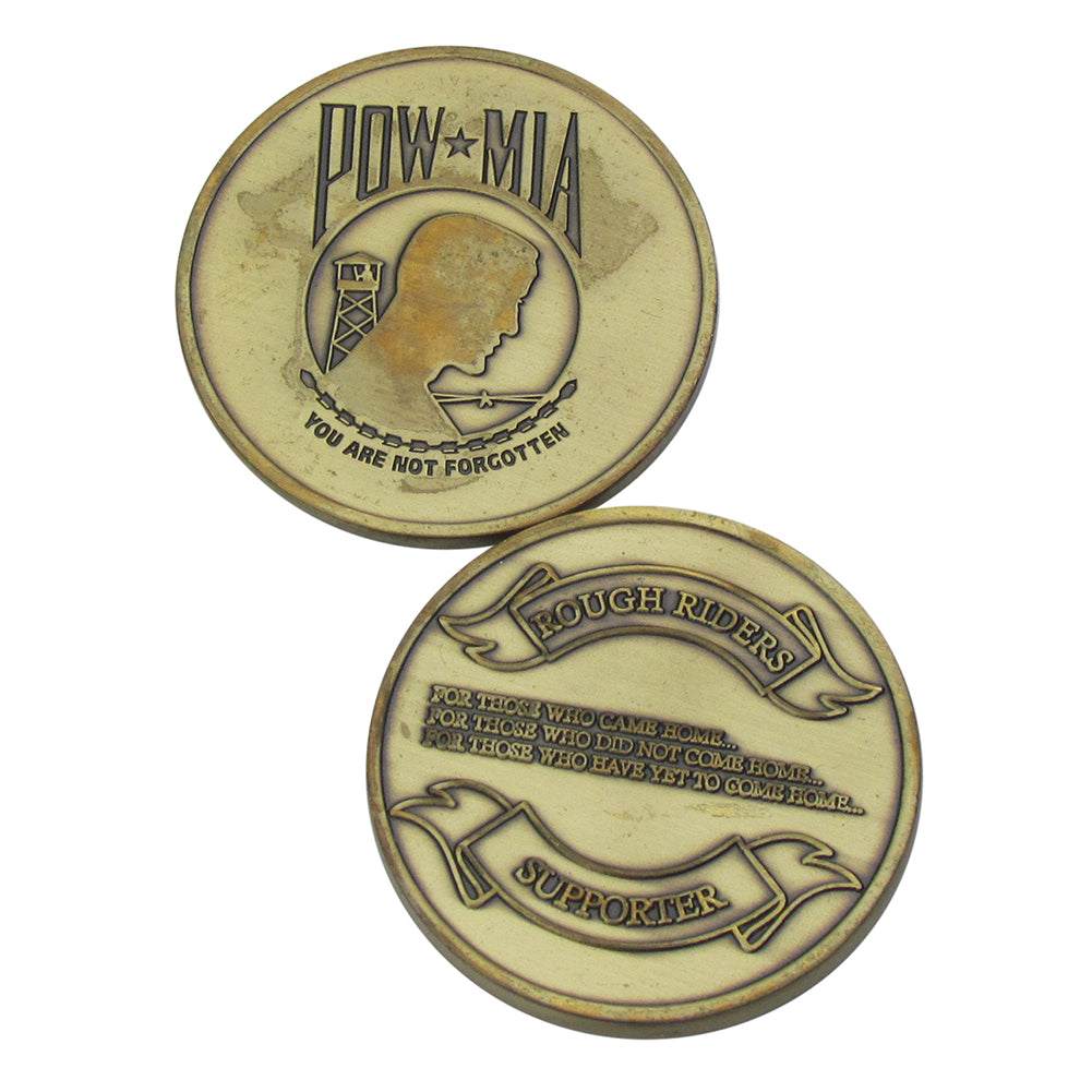 POW-MIA Rough Riders Challenge Coin