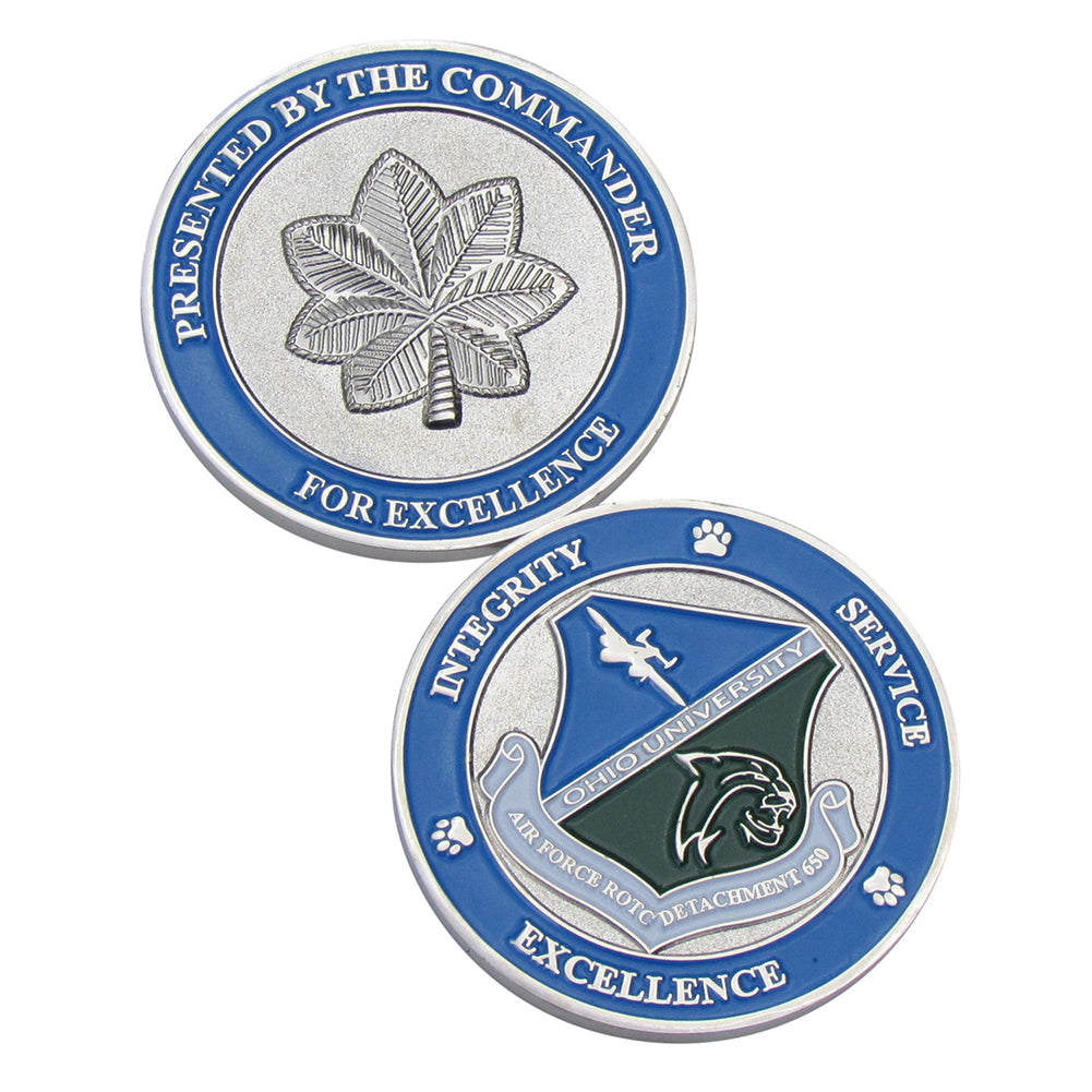Presented By The Commander For Excellence Challenge Coin