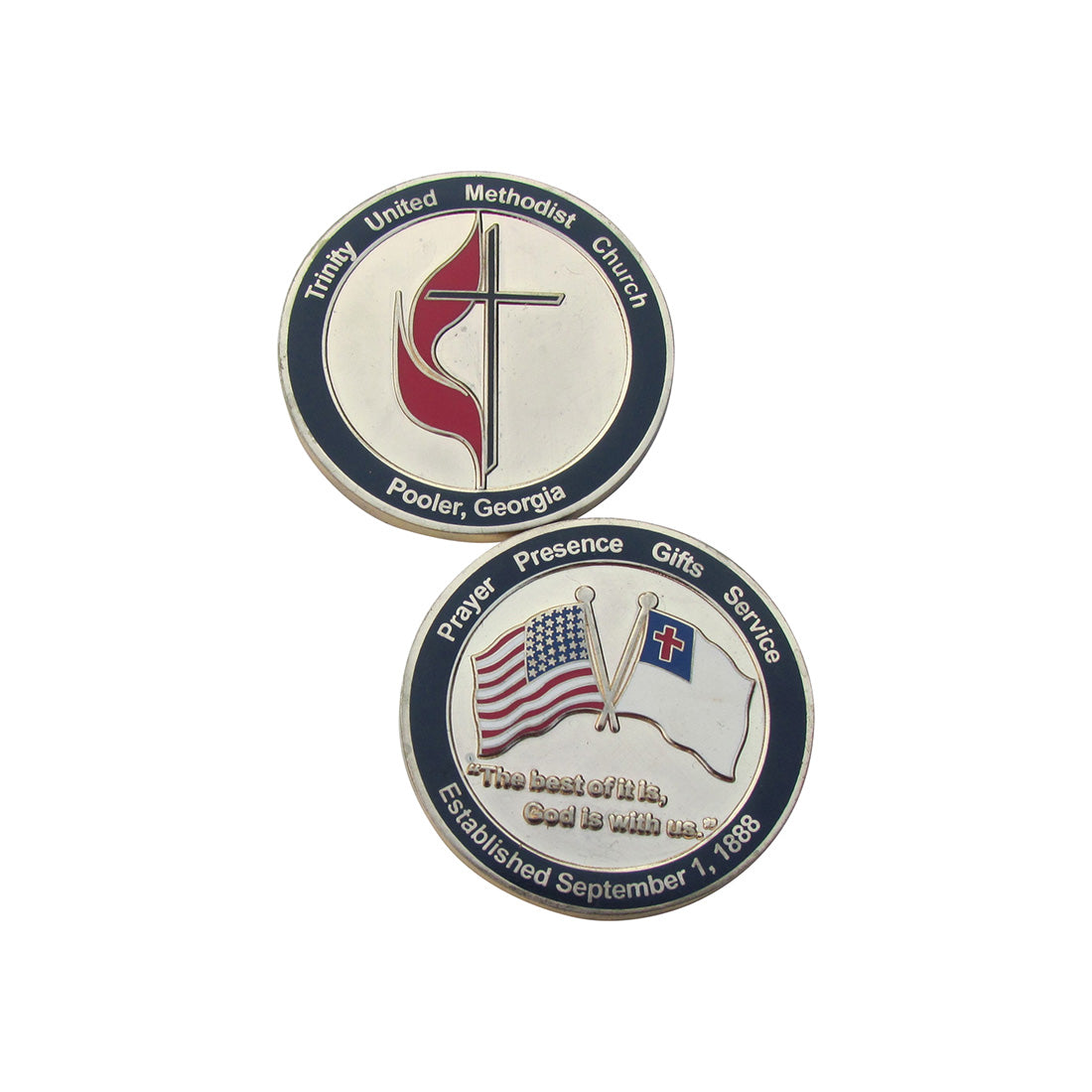 Trinity United Methodist Church Pooler, Georgia Challenge Coin