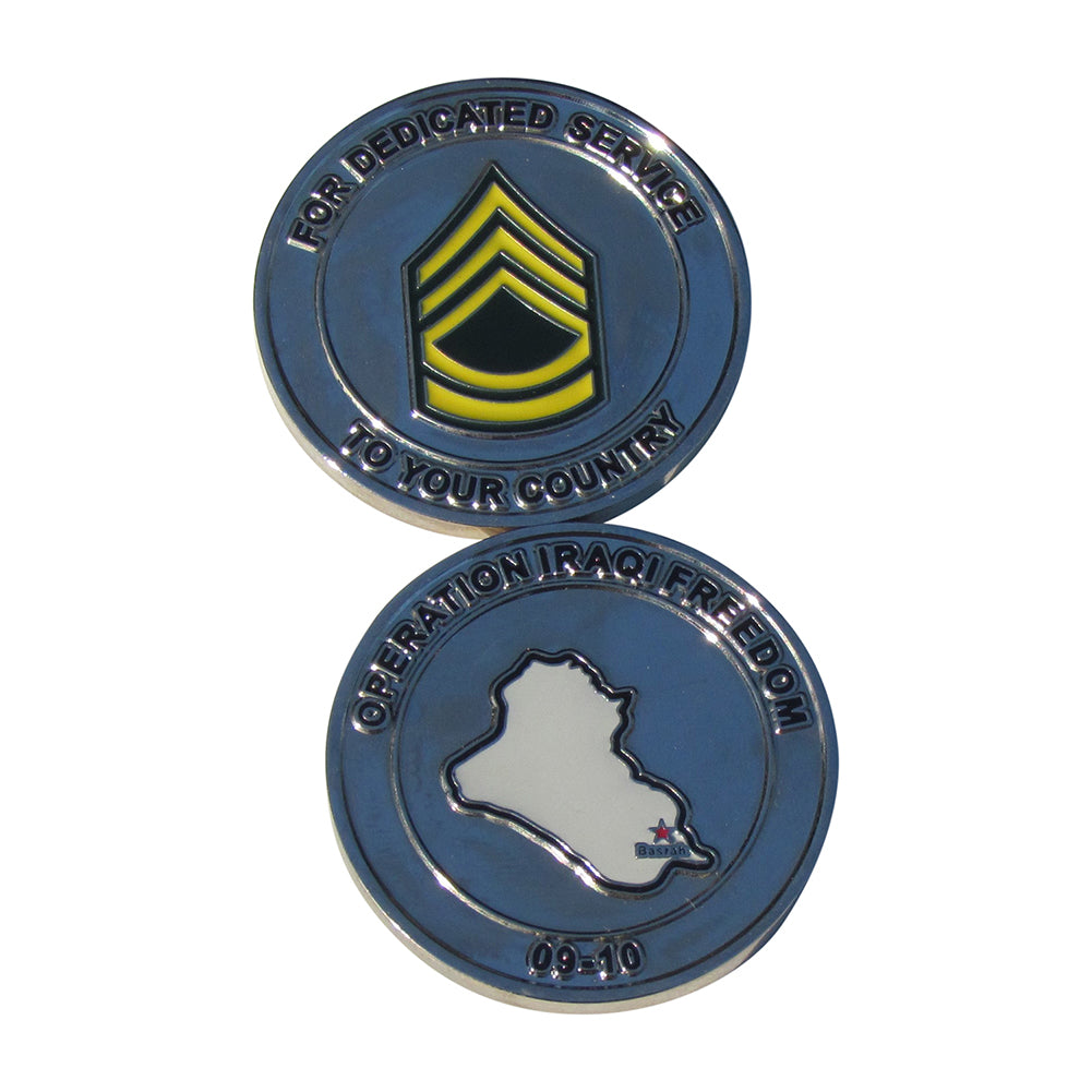 US Army Operation Iraqi Freedom 09-10 Challenge Coin