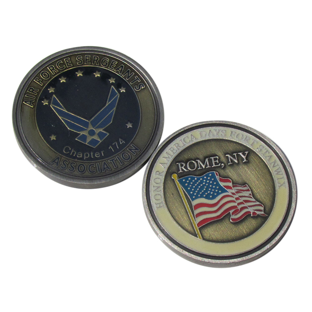 US Air Force Sergeants  Association Rome NY Chapter 174 Challenge Coin