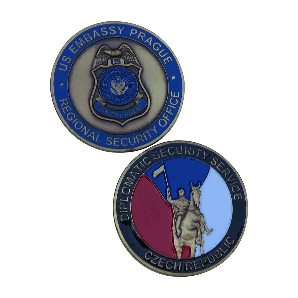US Embassy Prague Regional Security Office Challenge Coin