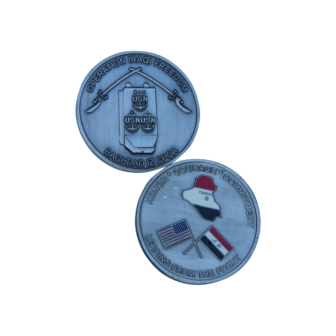 USN Operation Iraqi Freedom Challenge Coin