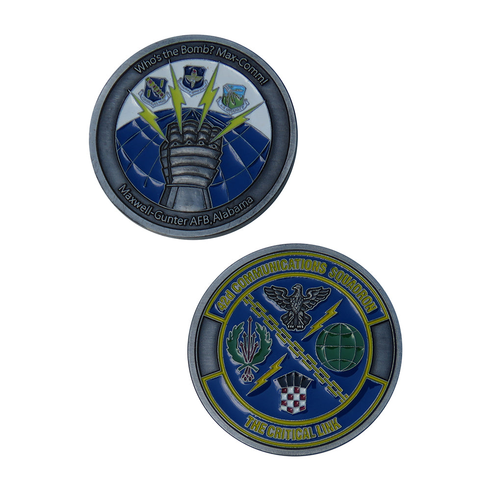 US Air Force who's The Bomb? Max-Comm Challenge Coin