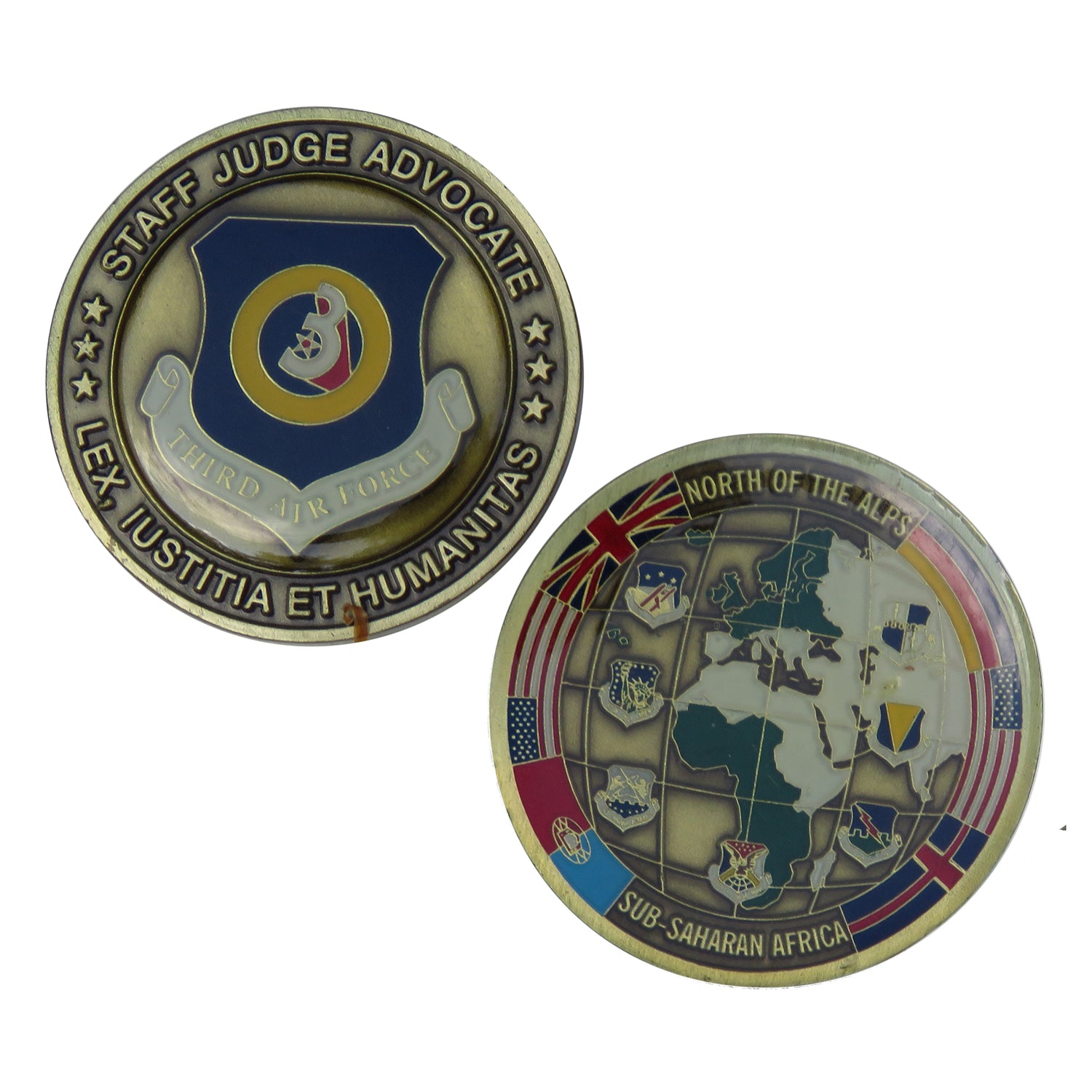 US Third Air Force Staff Judge Advocate Challenge Coin