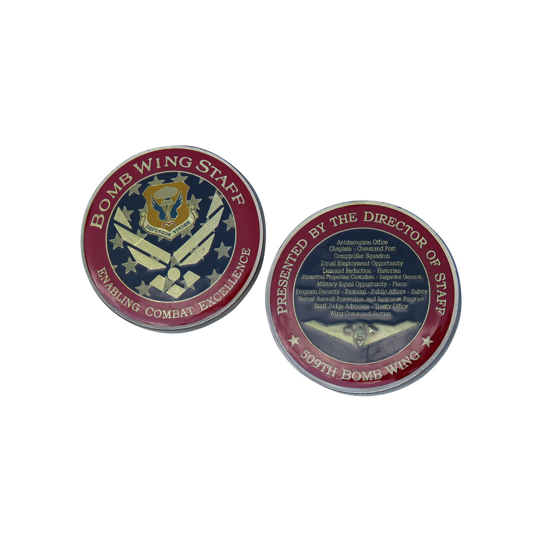 US AIforce Bomb Wing Taff Challenge Coin