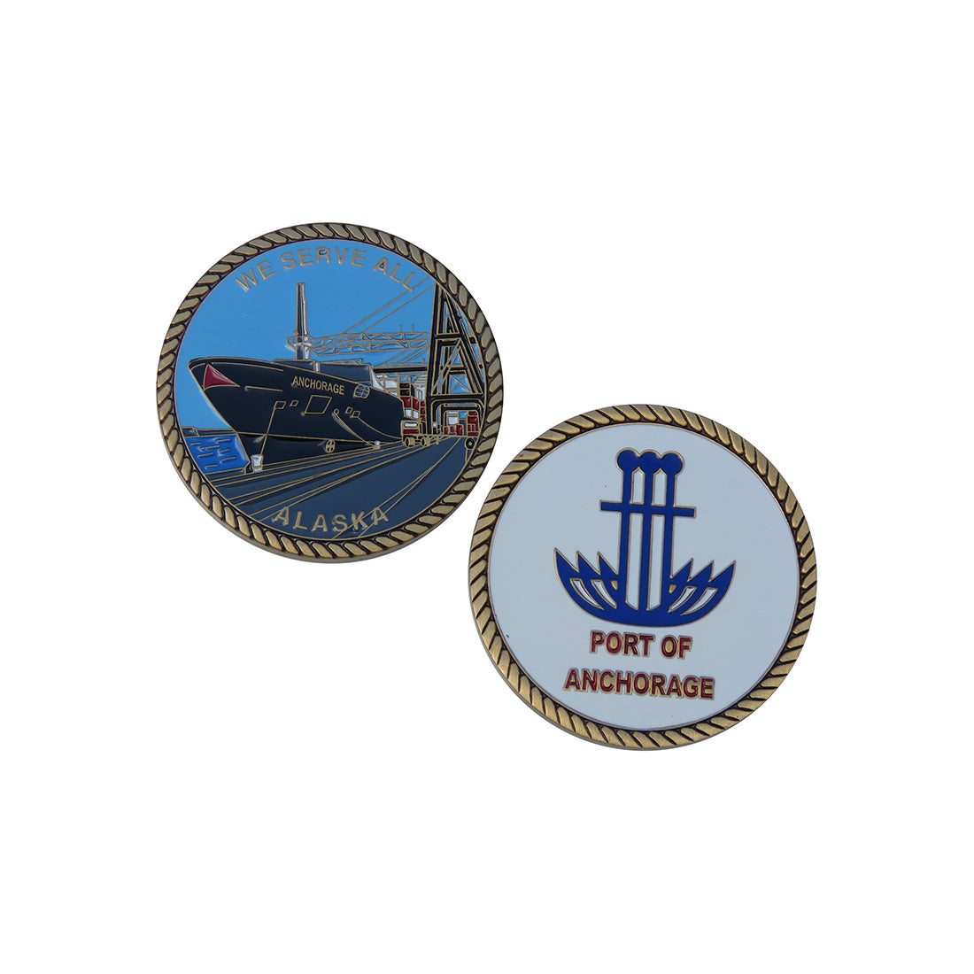 US Navy Anchorage  Alaska Challenge Coin