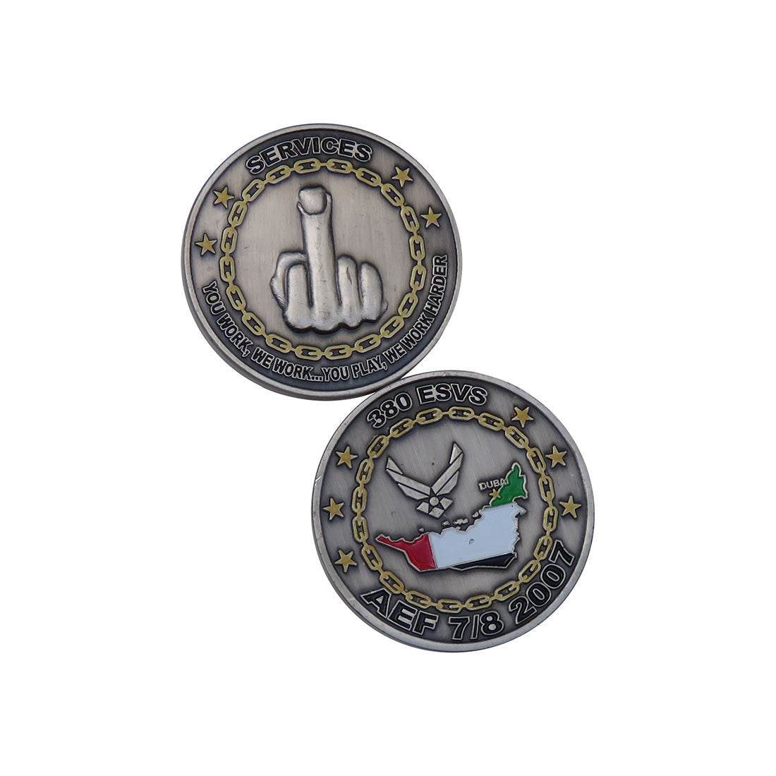 US Air Force 380 ESVS,AEF 7/8 UAE Challenge Coin