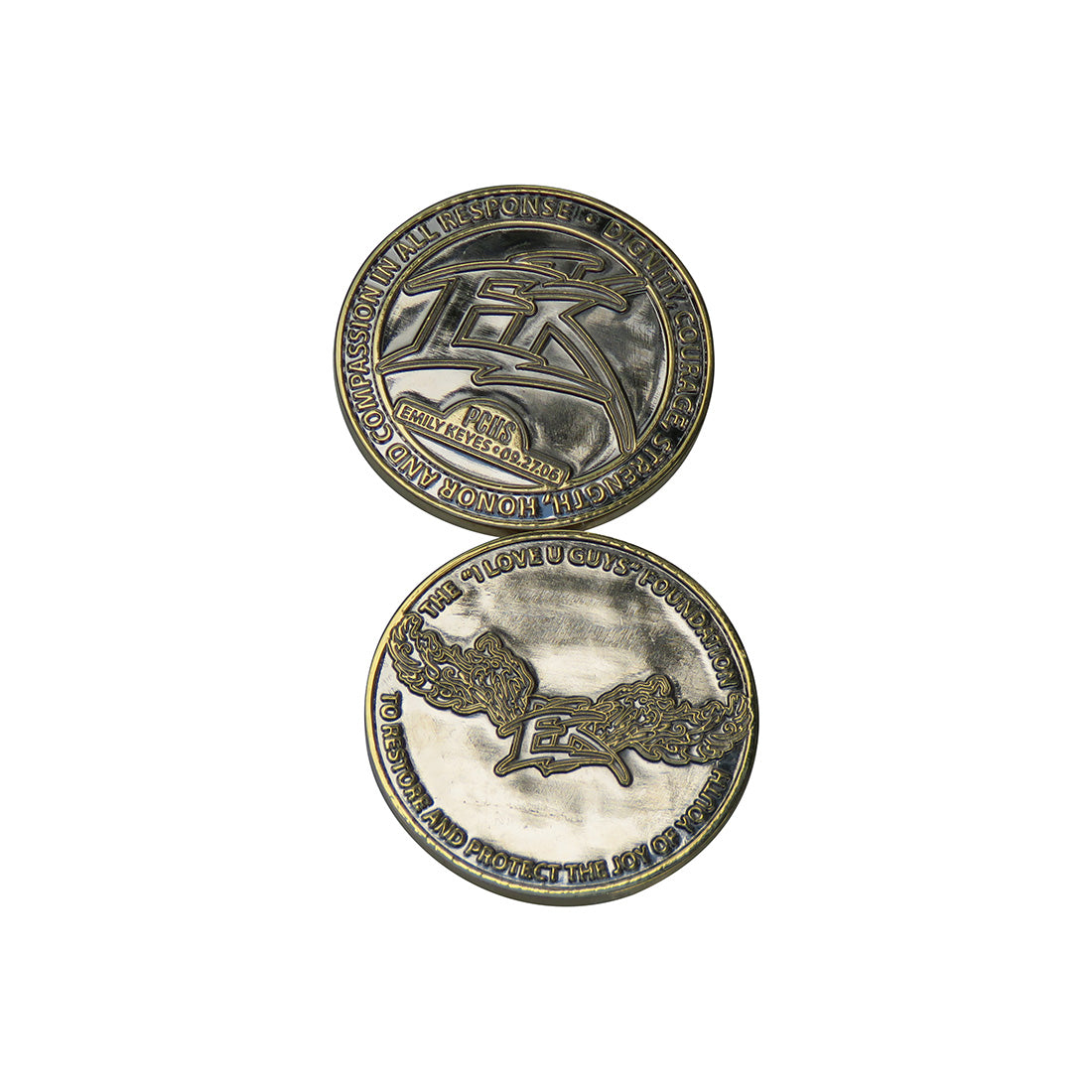 PCHS Emily Keys 09,27,06 The I Love You Guys Foundation Challenge Coin