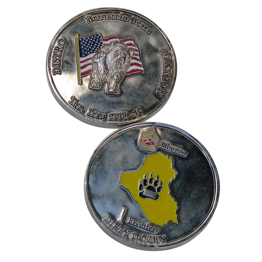 US Marine Corps Distro Bernstein Bears Platoon Challenge Coin