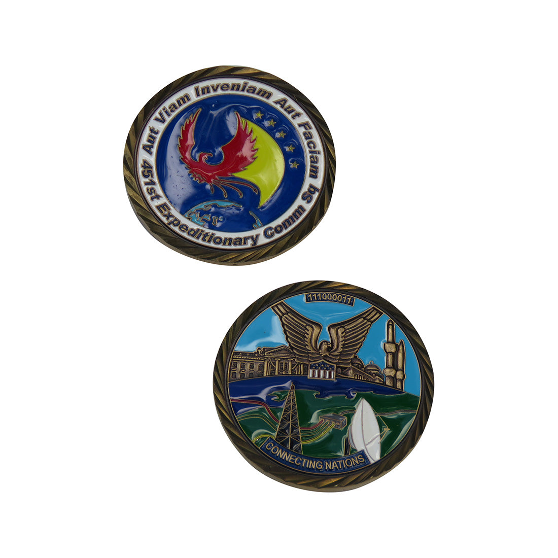 US Air Force 451st Expeditionary Comm Squadron Challenge Coin