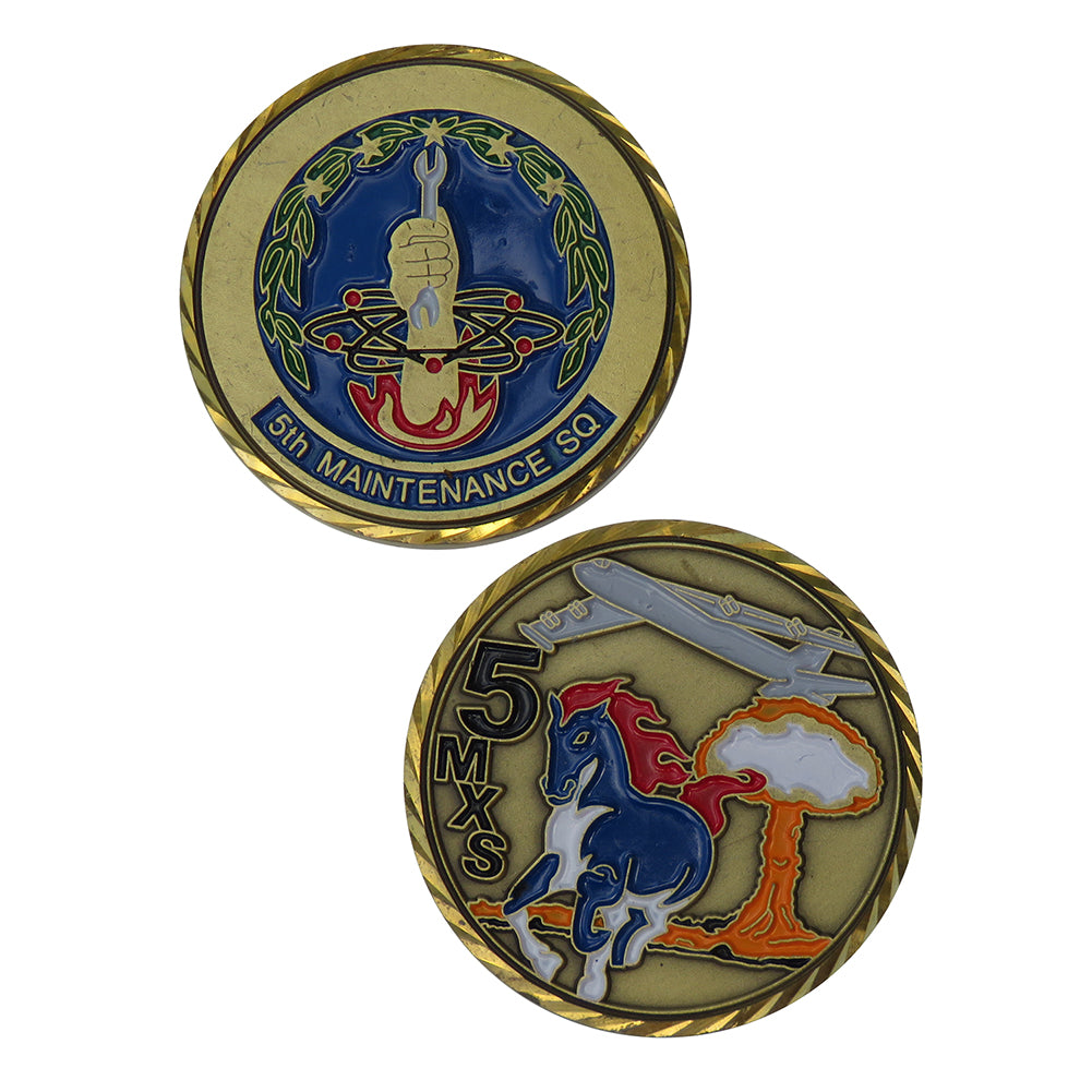 US Air Force 5th Maintenance Squadron Challenge Coin