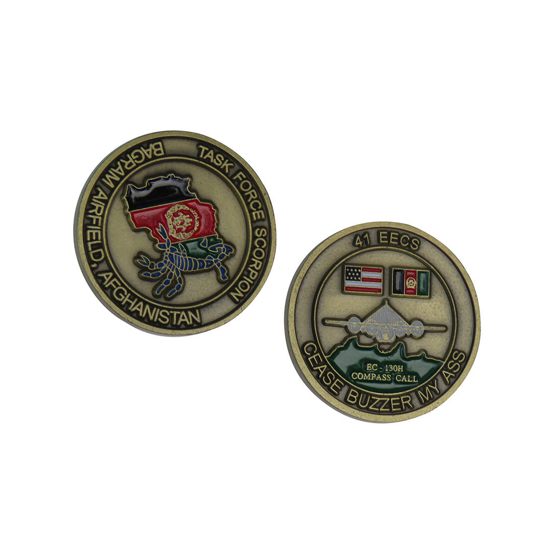 US Air Force 41 EECS, EC-130H Compass Call, Task Force Scorpion Challenge Coin