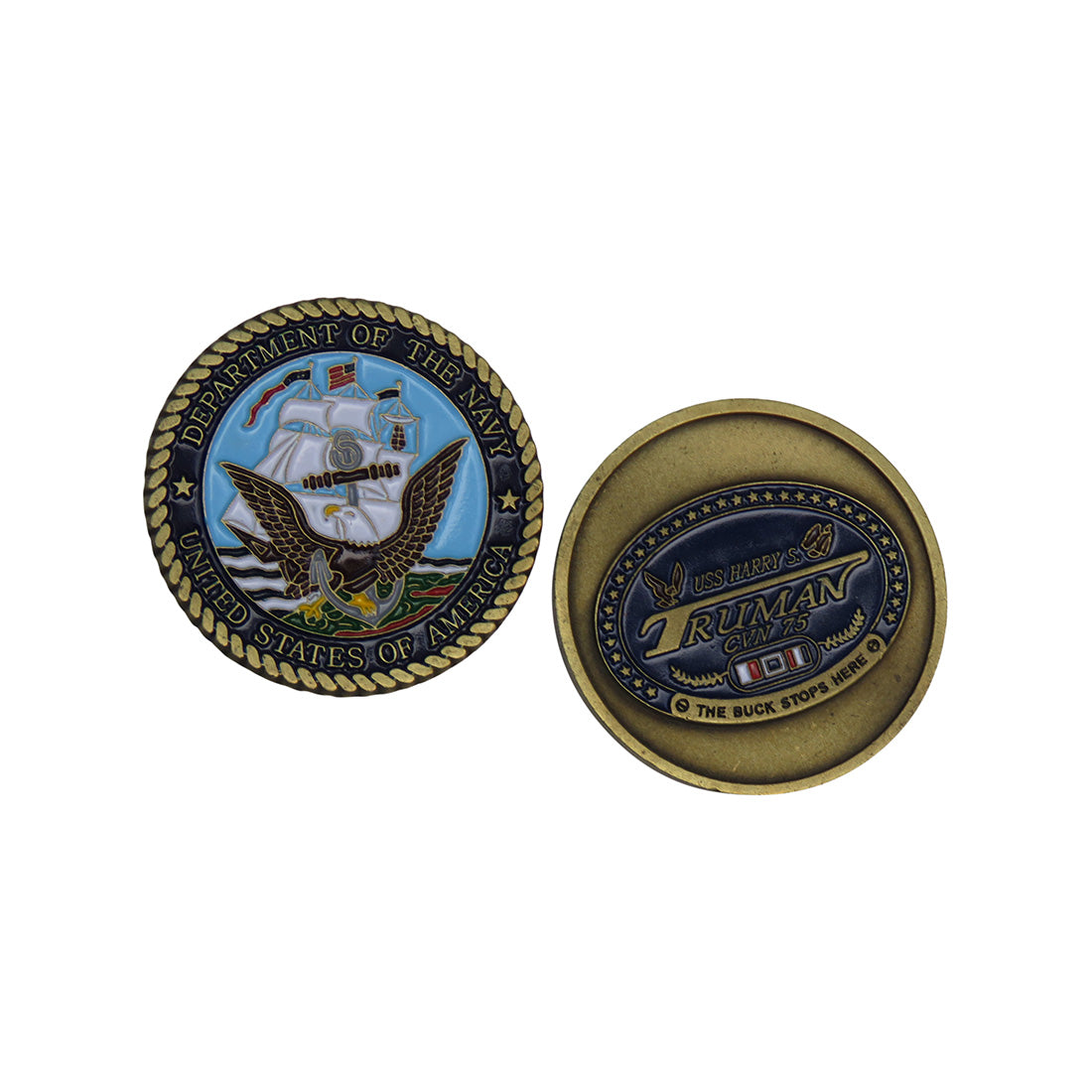 US Navy USS Harry S Truman CVN 75 Challenge Coin