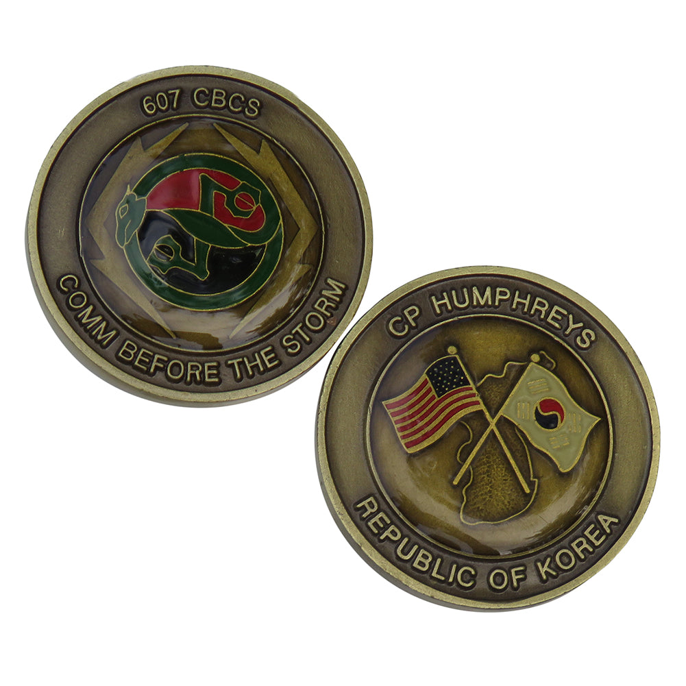 US Air Force 607 CBCS Dragon Coin