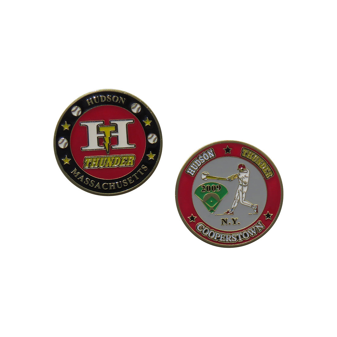 Hudson Thunder Massachusetts Cooperstown 2009 Challenge Coin